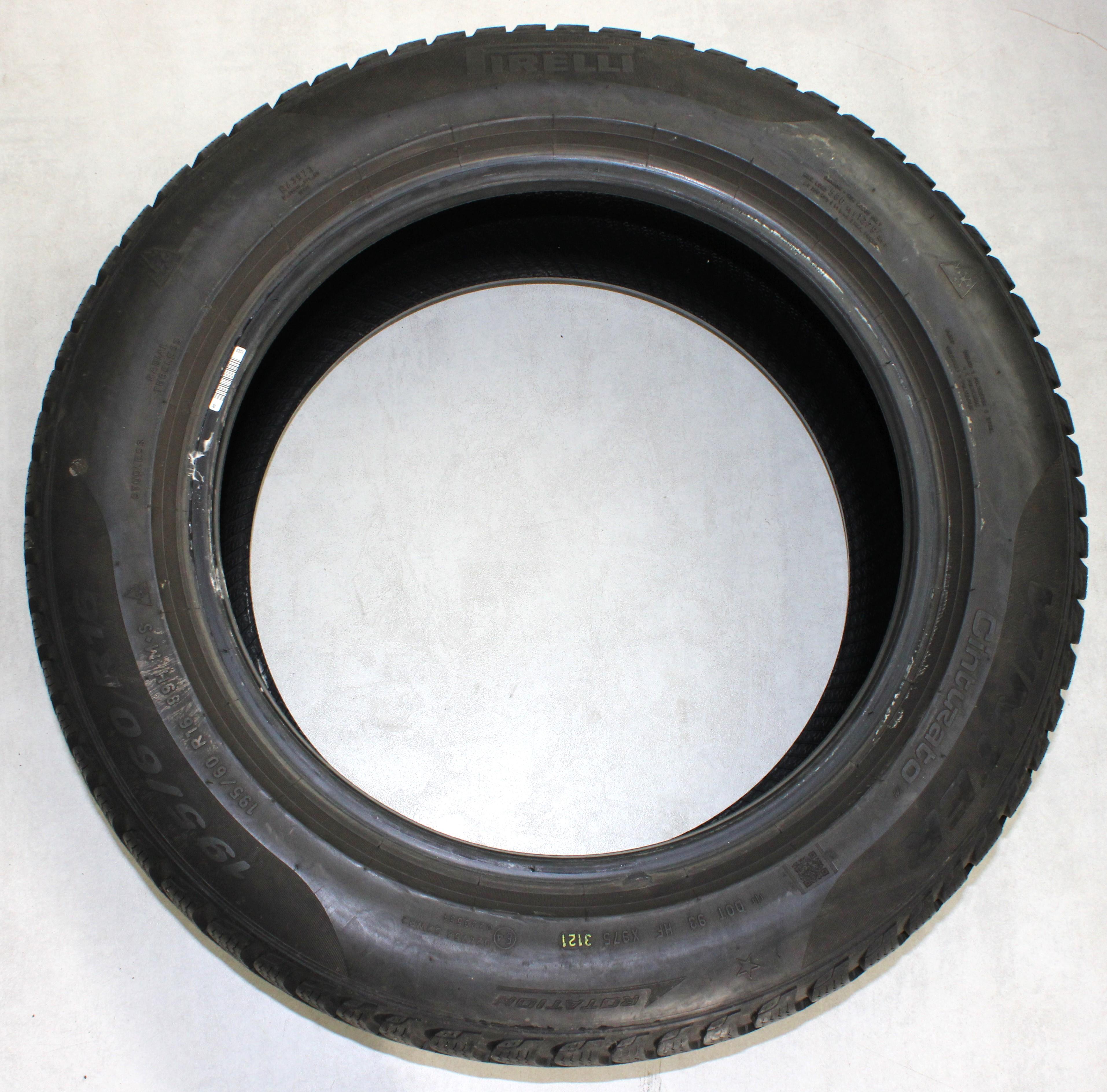 2 x 195/60R16 89H Winterreifen Pirelli Winter Cinturato * 5,5-6mm 2021