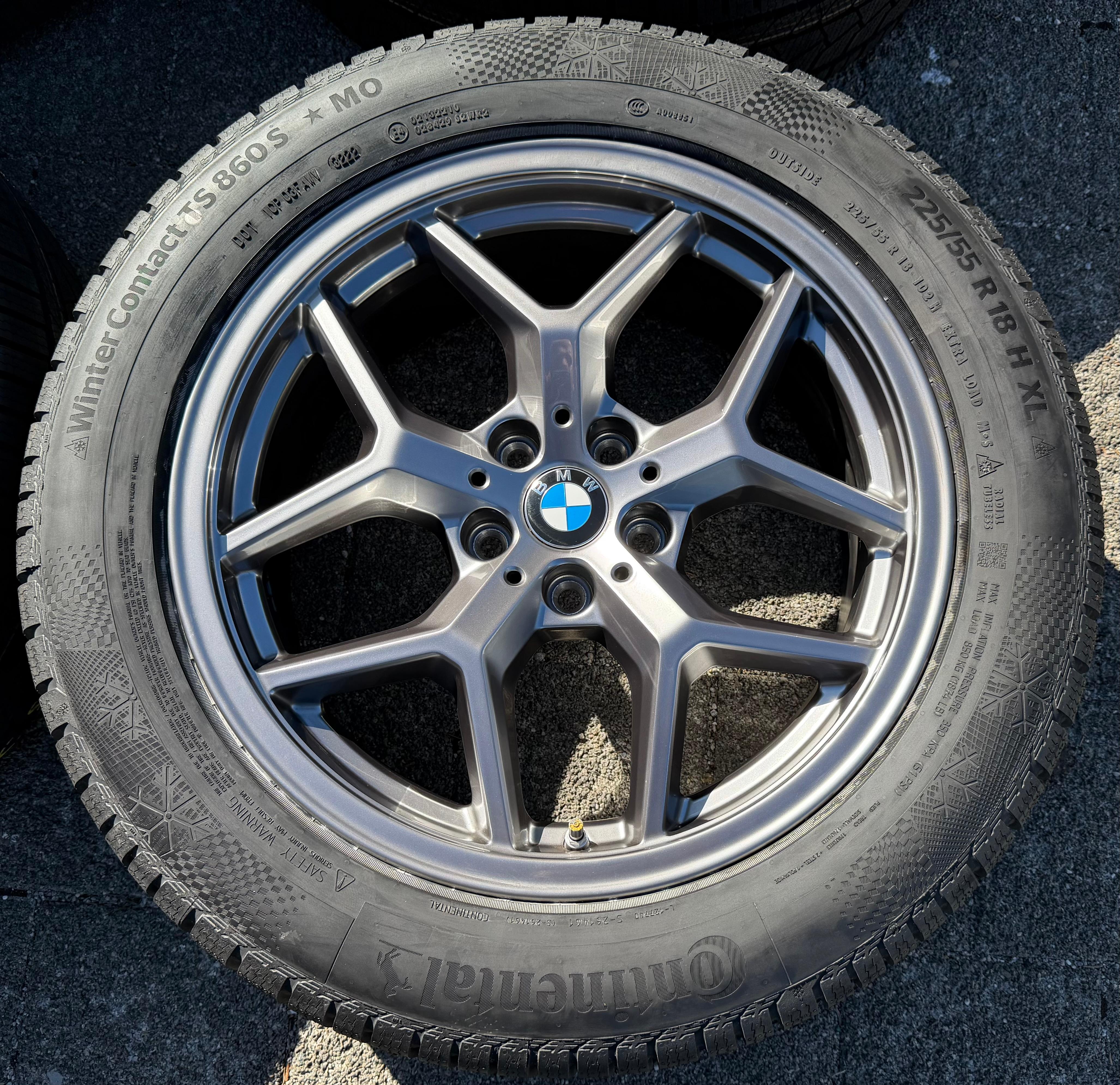 4 ruedas de invierno originales de aleación de 18" para BMW Serie 5 G60 G61, diseño 932 5A324D5 2022