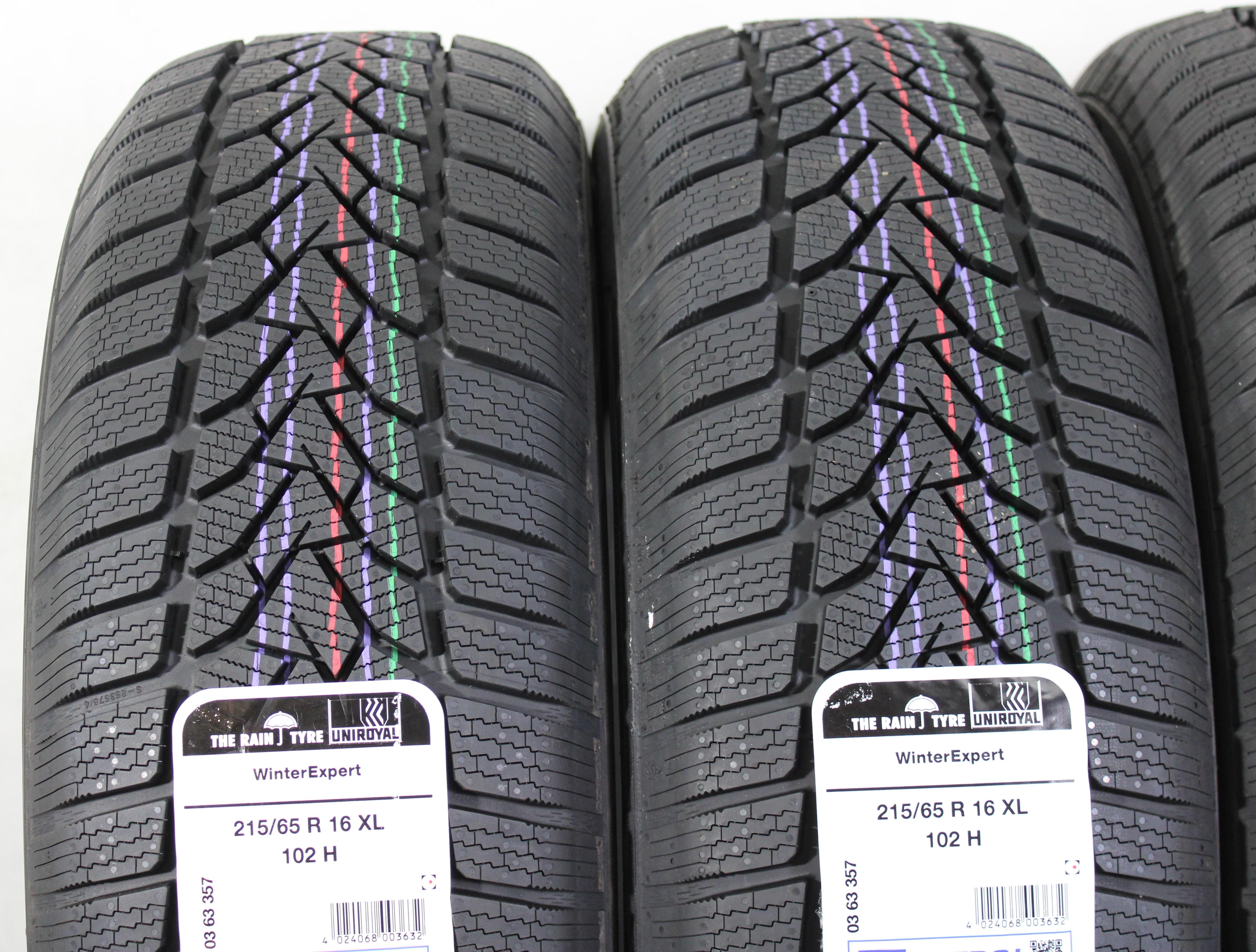 4 x 215/65R16 102H Pneumatici invernali Uniroyal Winter Expert 2024 XL NUOVI