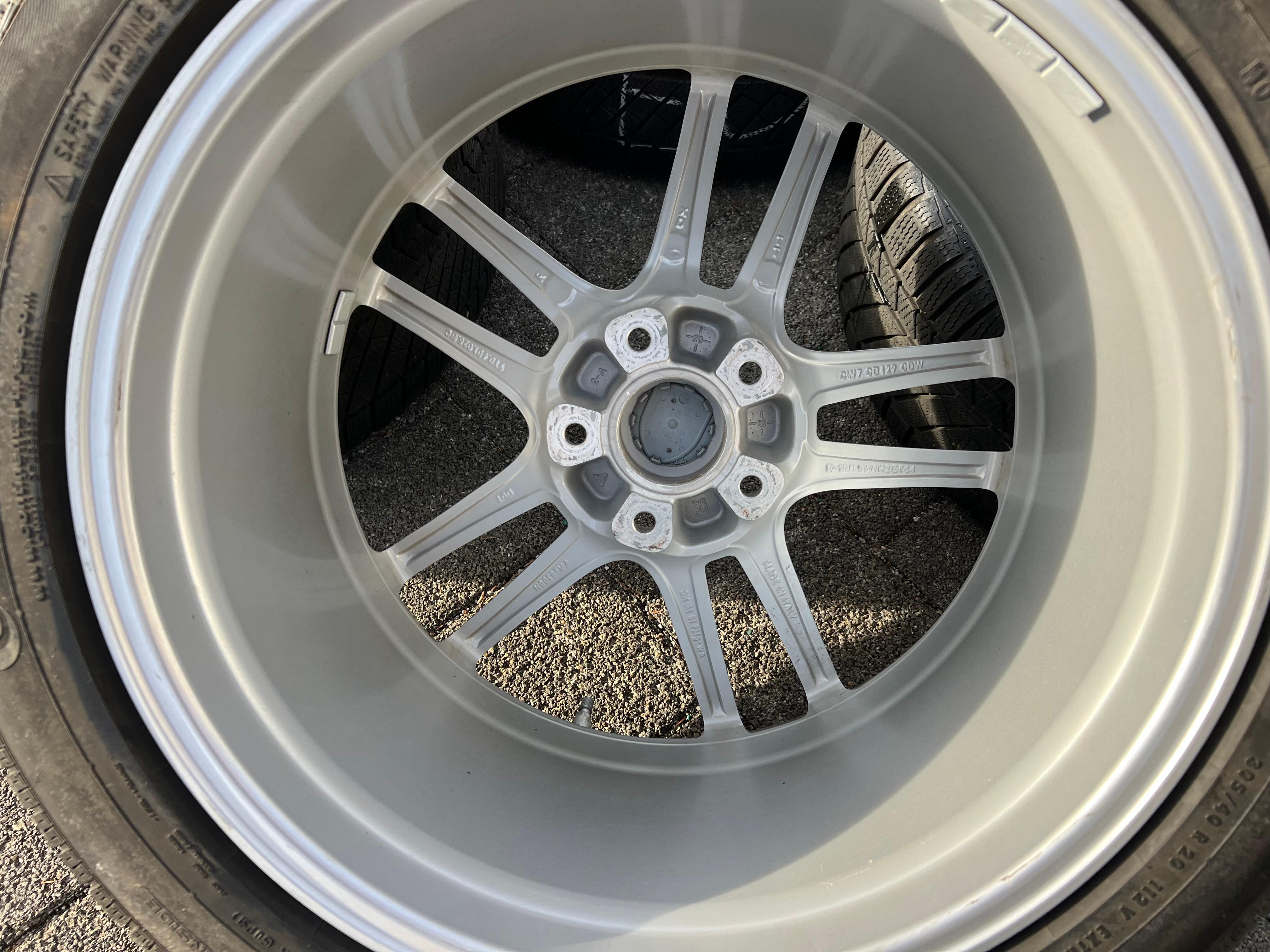 4 RUEDAS DE INVIERNO DE ALEACIÓN ORIGINALES DE 20" PARA PORSCHE CAYENNE 9YA 9Y0601025F 9Y0601025G RDKS