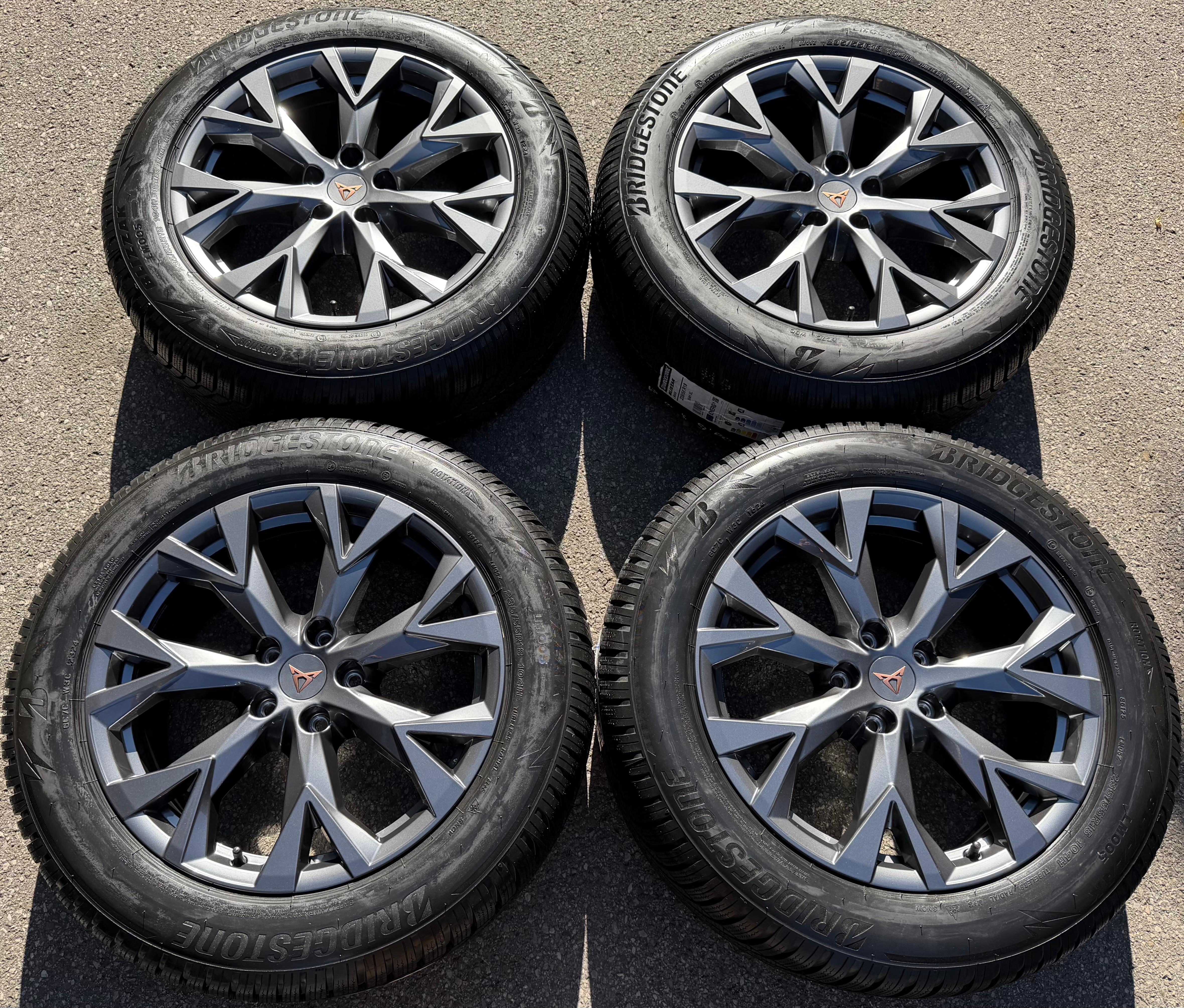 4 ORIGINAL 18" ALU WINTERRÄDER SEAT CUPRA TERRAMAR 235/55R18 104H 2024 NEU