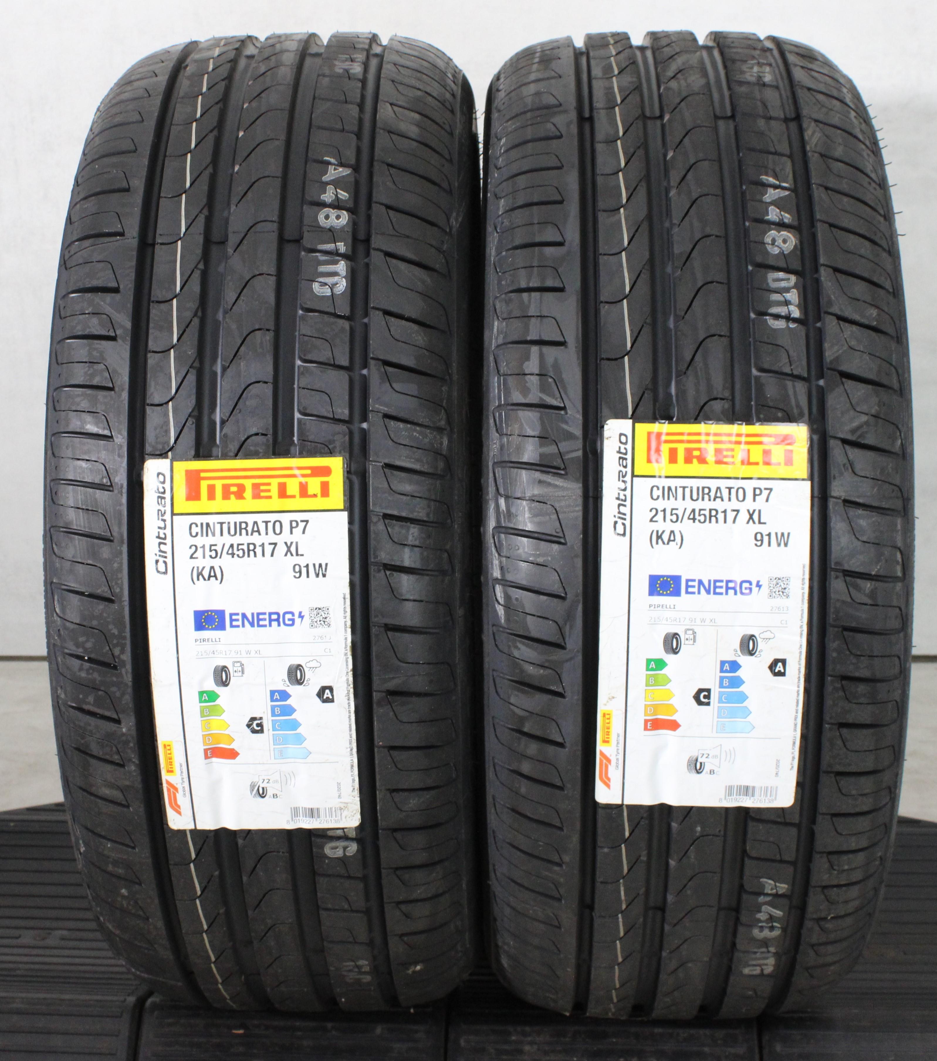 2 x 215/45R17 91W zomerbanden Pirelli Cinturato P7 2022 XL