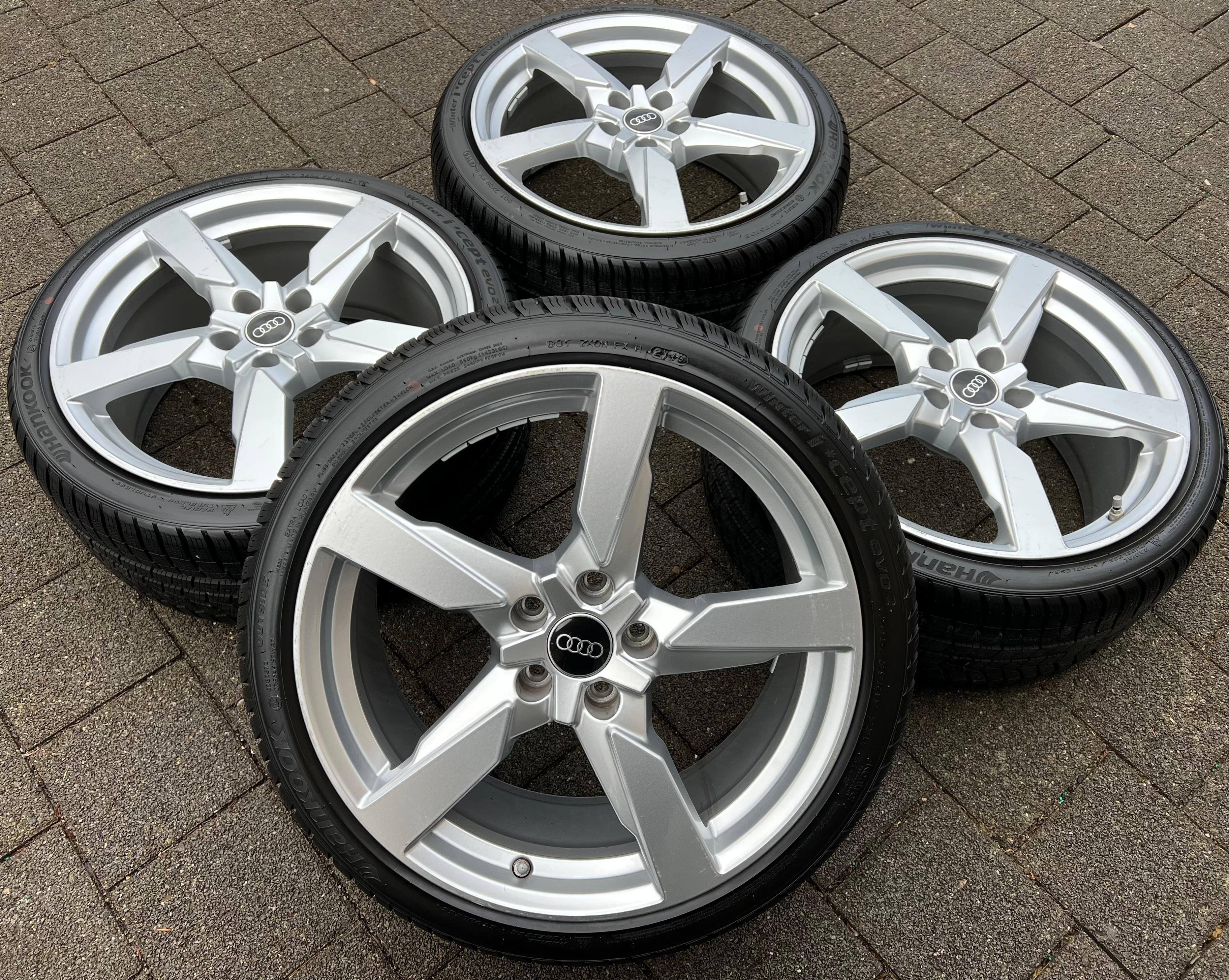 4 ROUES D'HIVER ORIGINALES 19" EN ALU AUDI TT TTS 8S 8S0601025AA 245/35R19 93W FRANCO DOMICILE