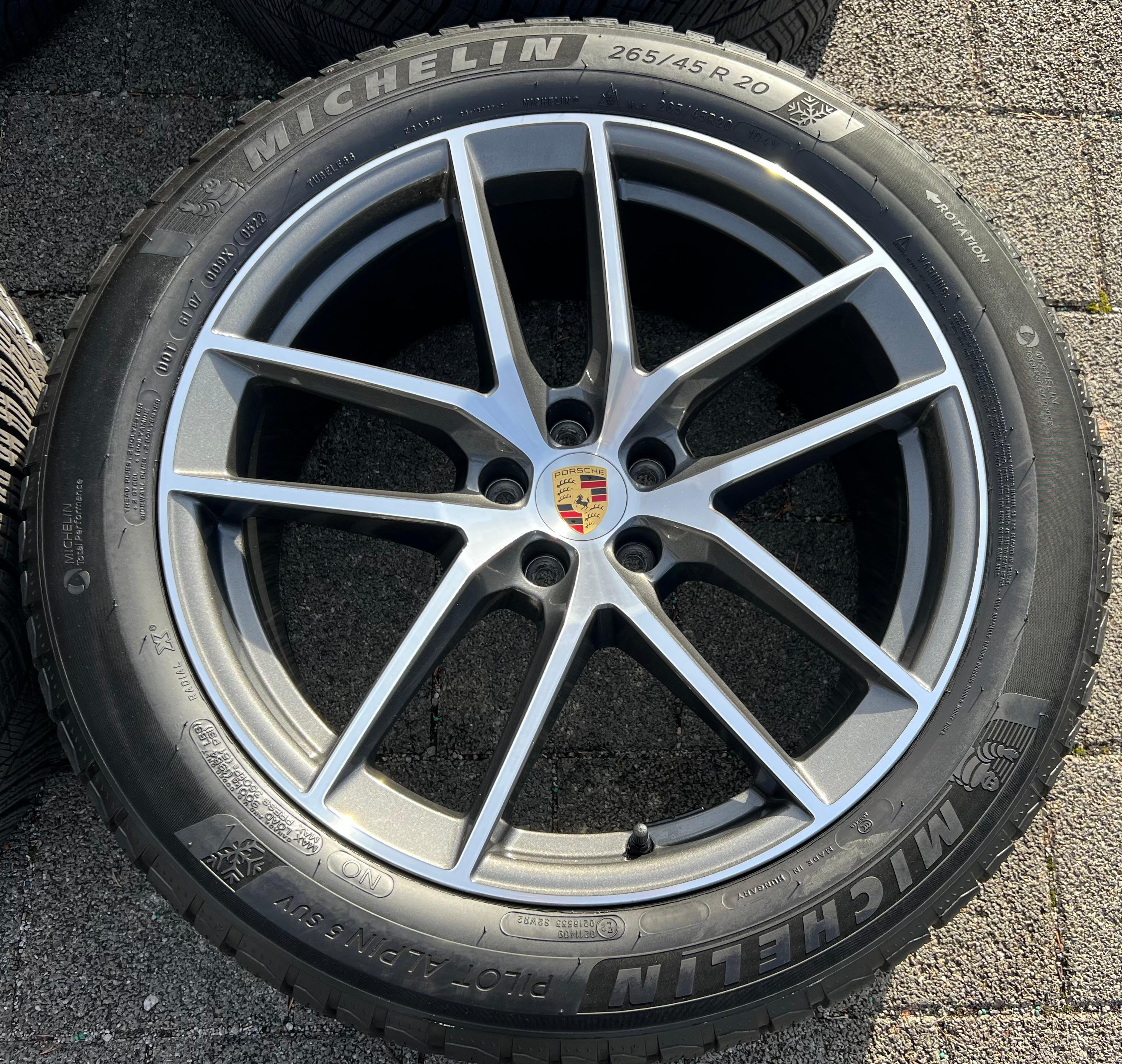 4 ORIGINAL 20" ALU WINTERRÄDER PORSCHE MACAN 265/45R20 104V 295/40R20 106V RDKS