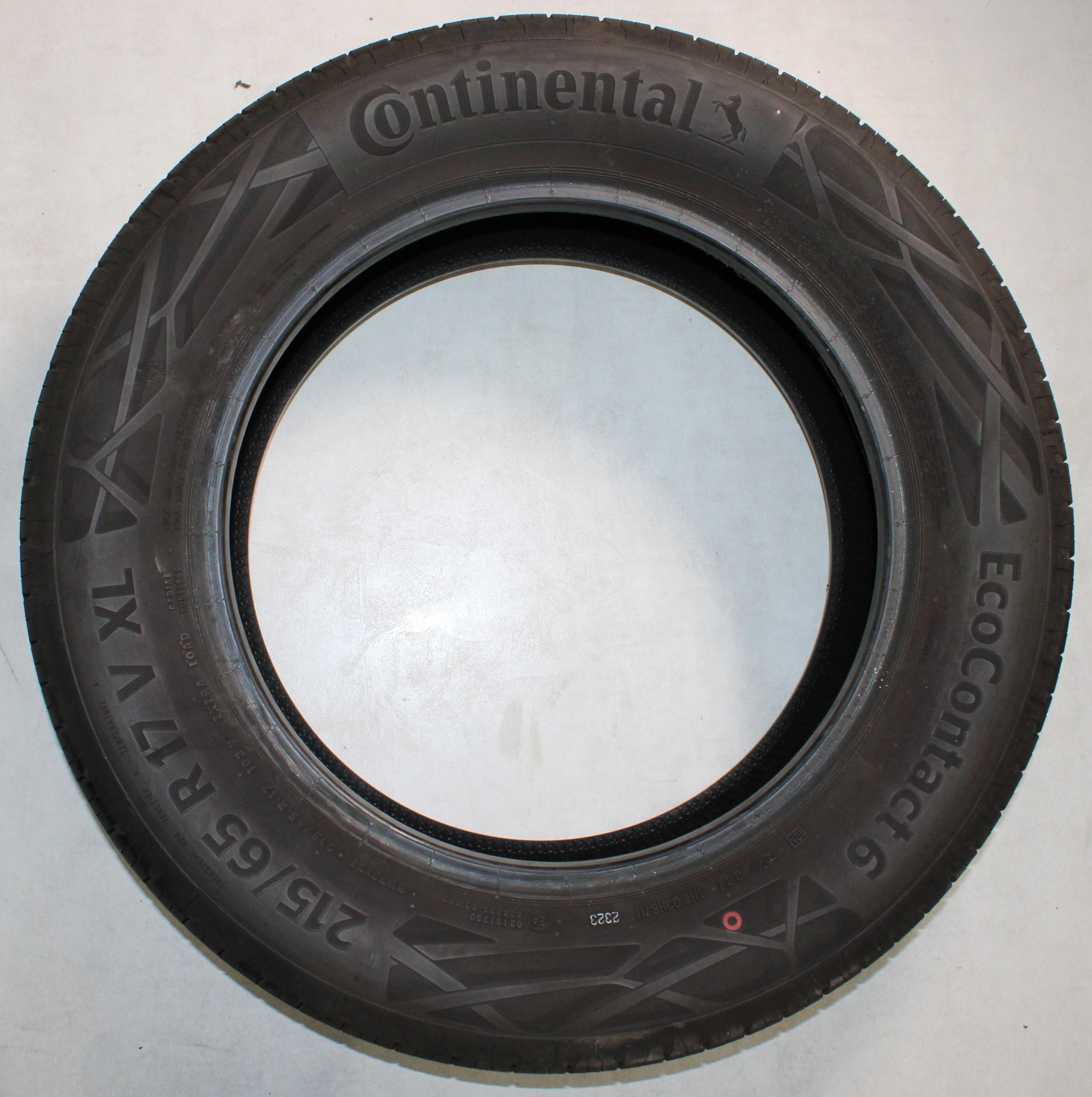 4 x 215/65R17 103V Sommerreifen Continental Eco Contact 6 5,5-6mm 2023 XL