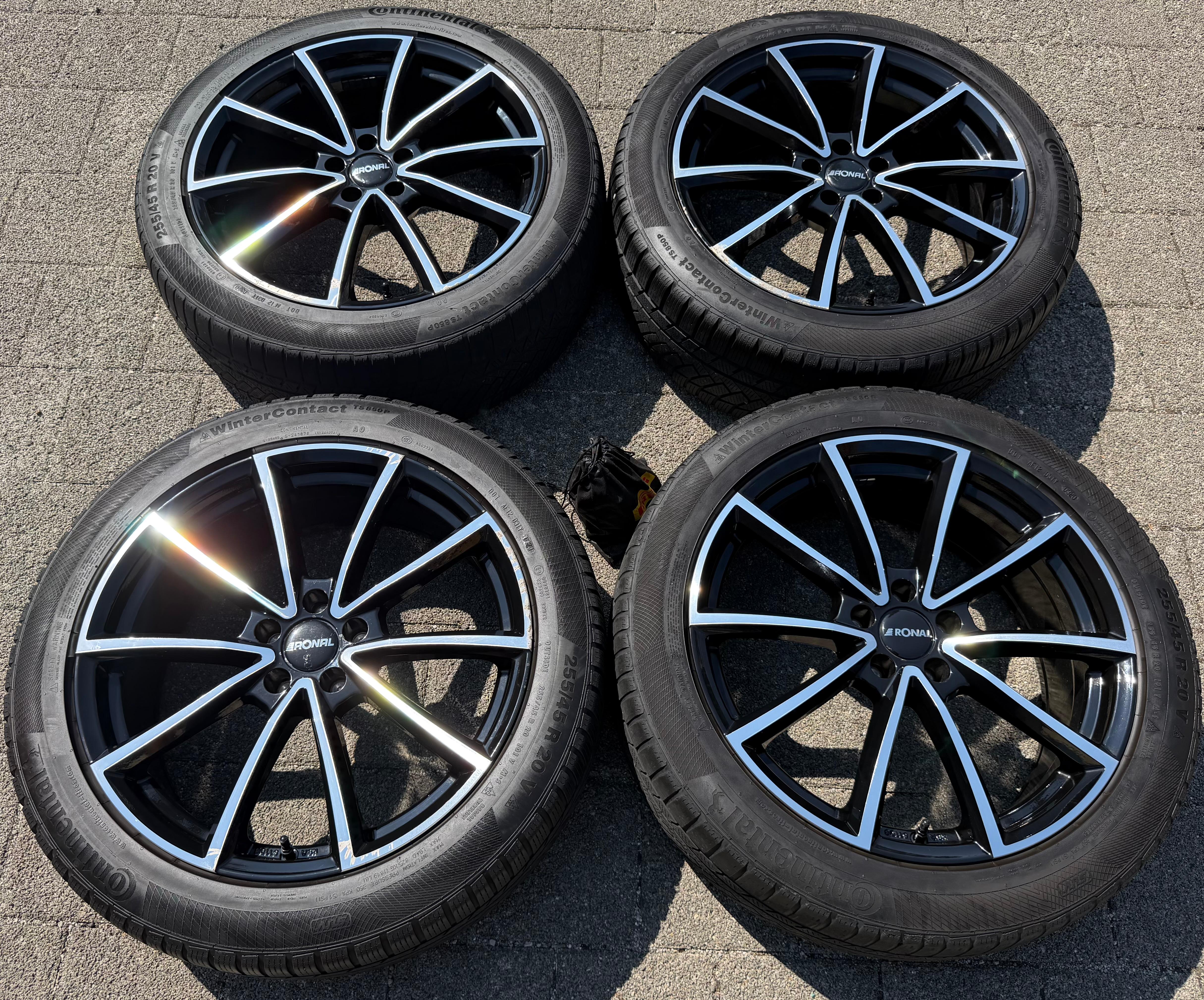 4 ALUFELGEN 20" MERCEDES E-KLASSE GLC S-KLASSE GLC AUDI Q5 A4 A8 8x20 ET35