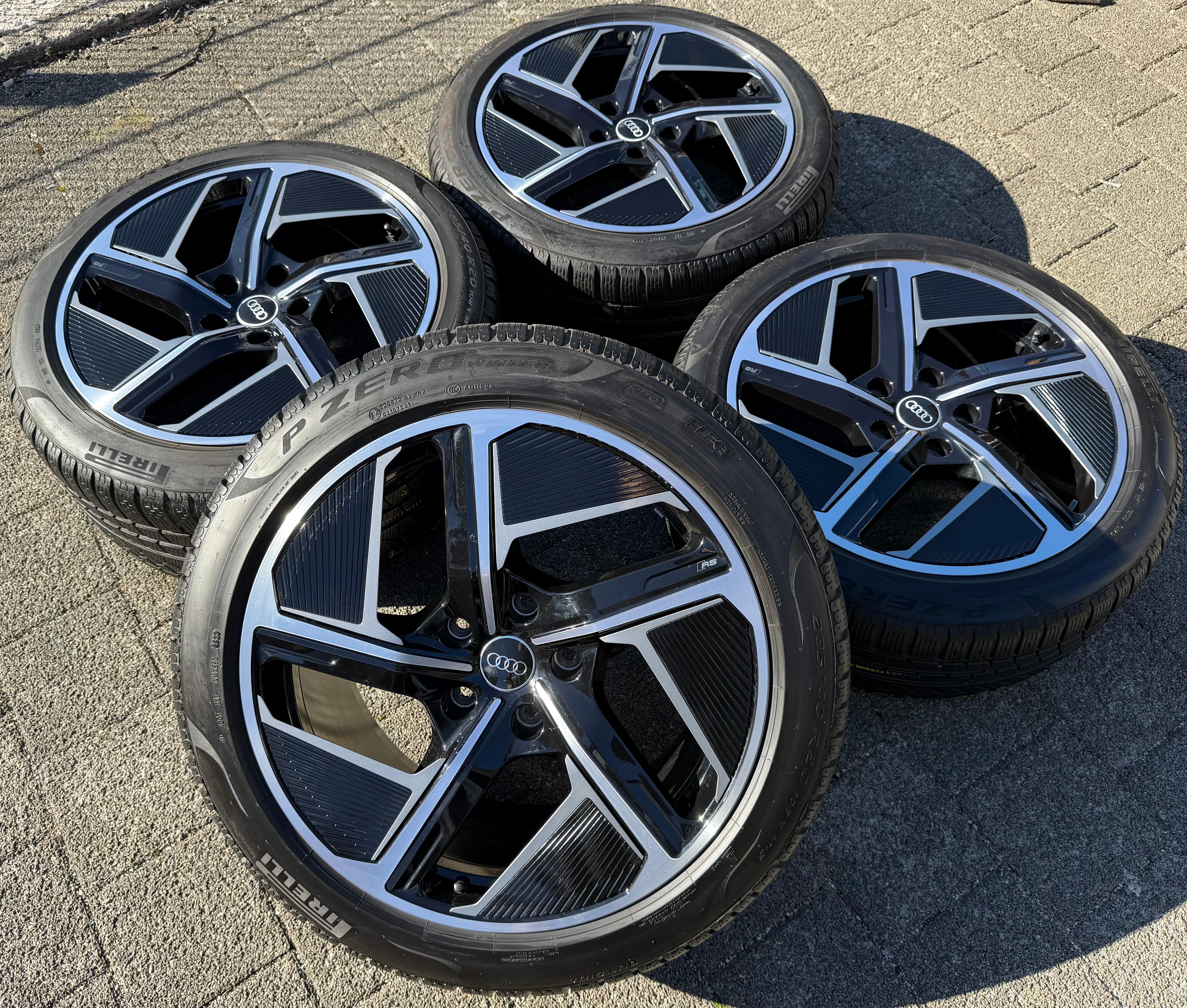 4 ORIGINAL 20" ALU WINTERRÄDER AUDI ETRON E-TRON GT 4J3601025F 4J3601025H