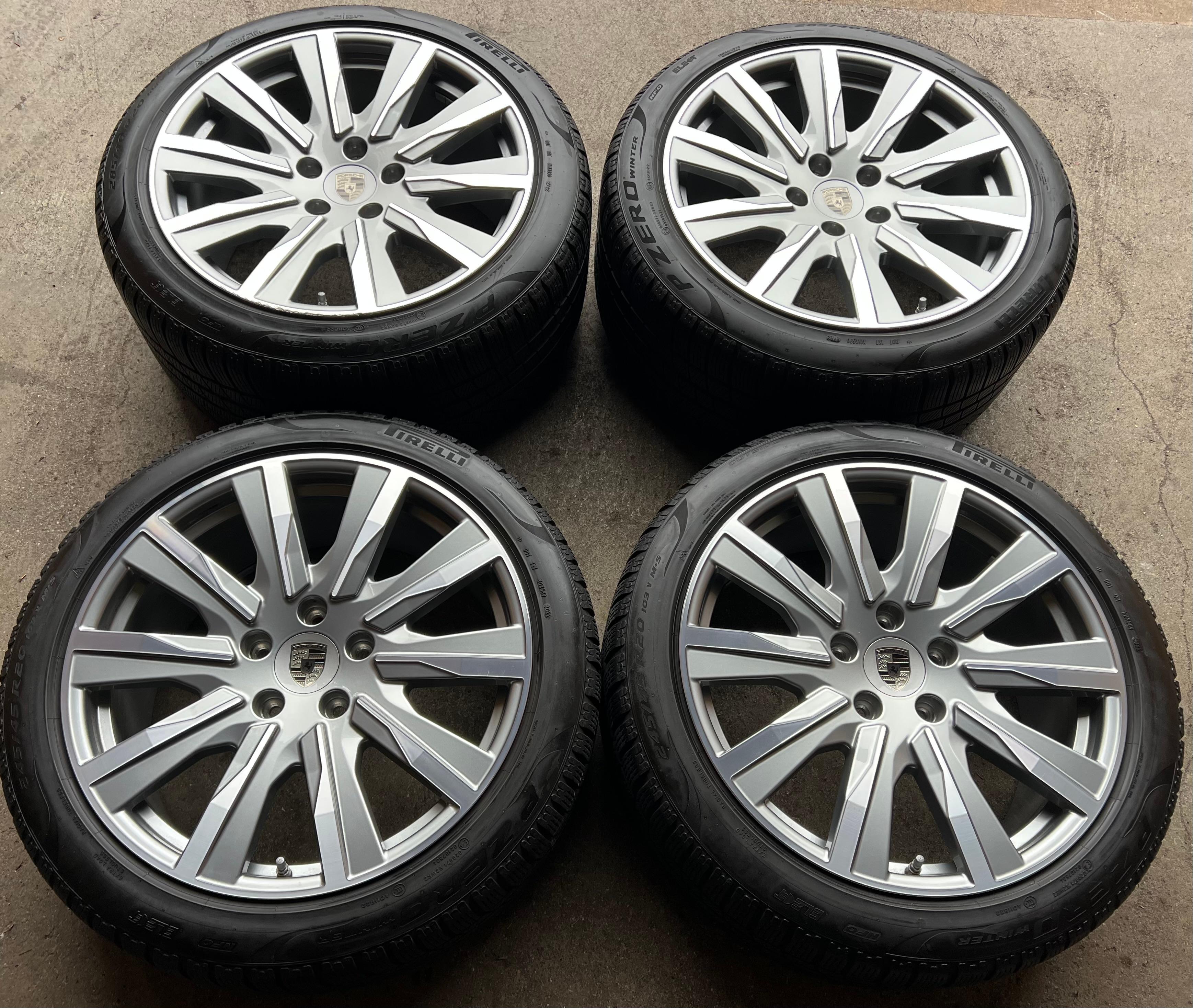 4 RUEDAS DE INVIERNO DE ALEACIÓN ORIGINALES DE 20" PARA PORSCHE TAYCAN TEQUIPMENT RDKS, ENVÍO GRATUITO