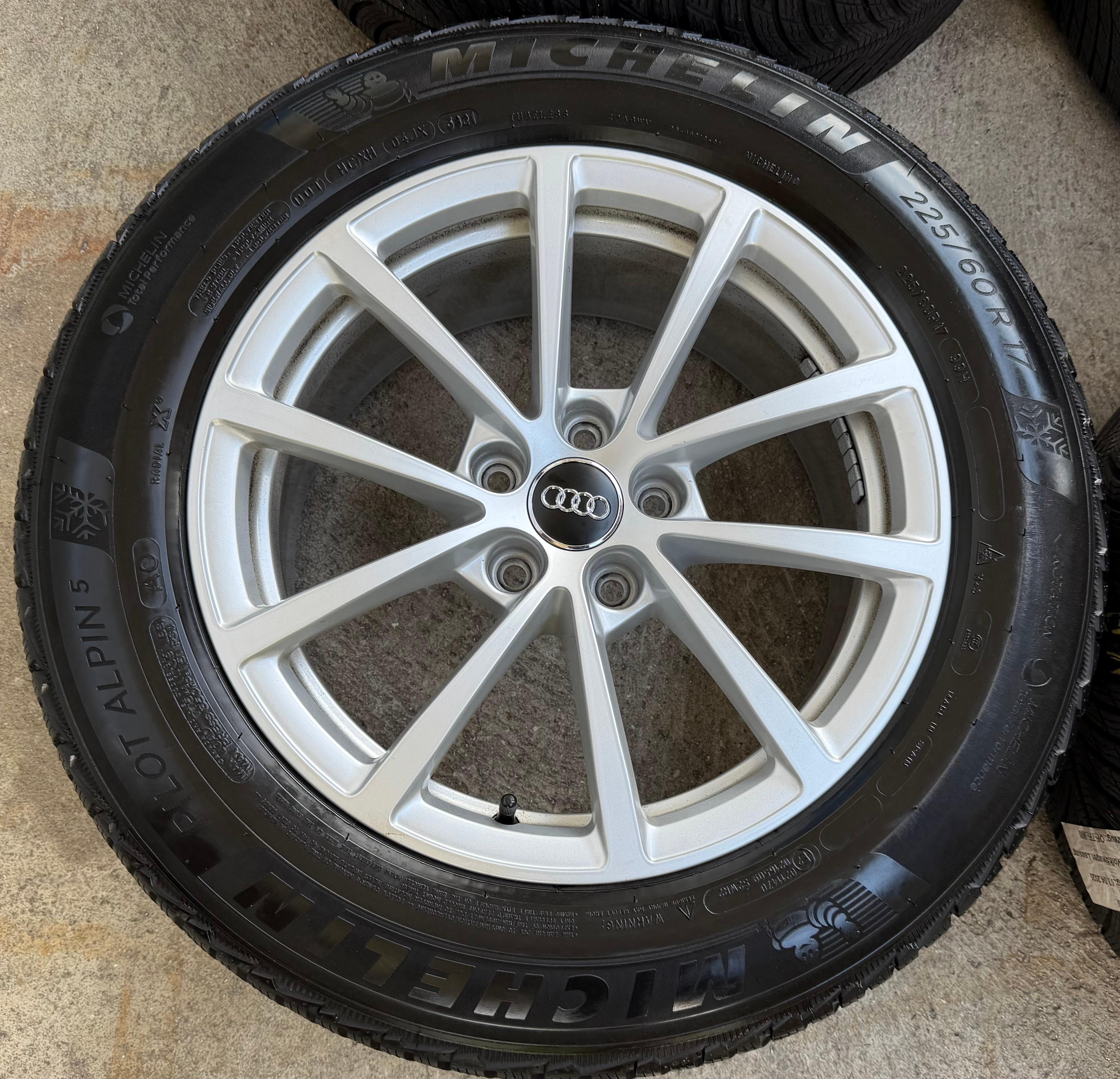 4 Original 17" Alu Winterräder Audi A6 4K C8 F2 225/60R17 99H 4K0601025 Michelin