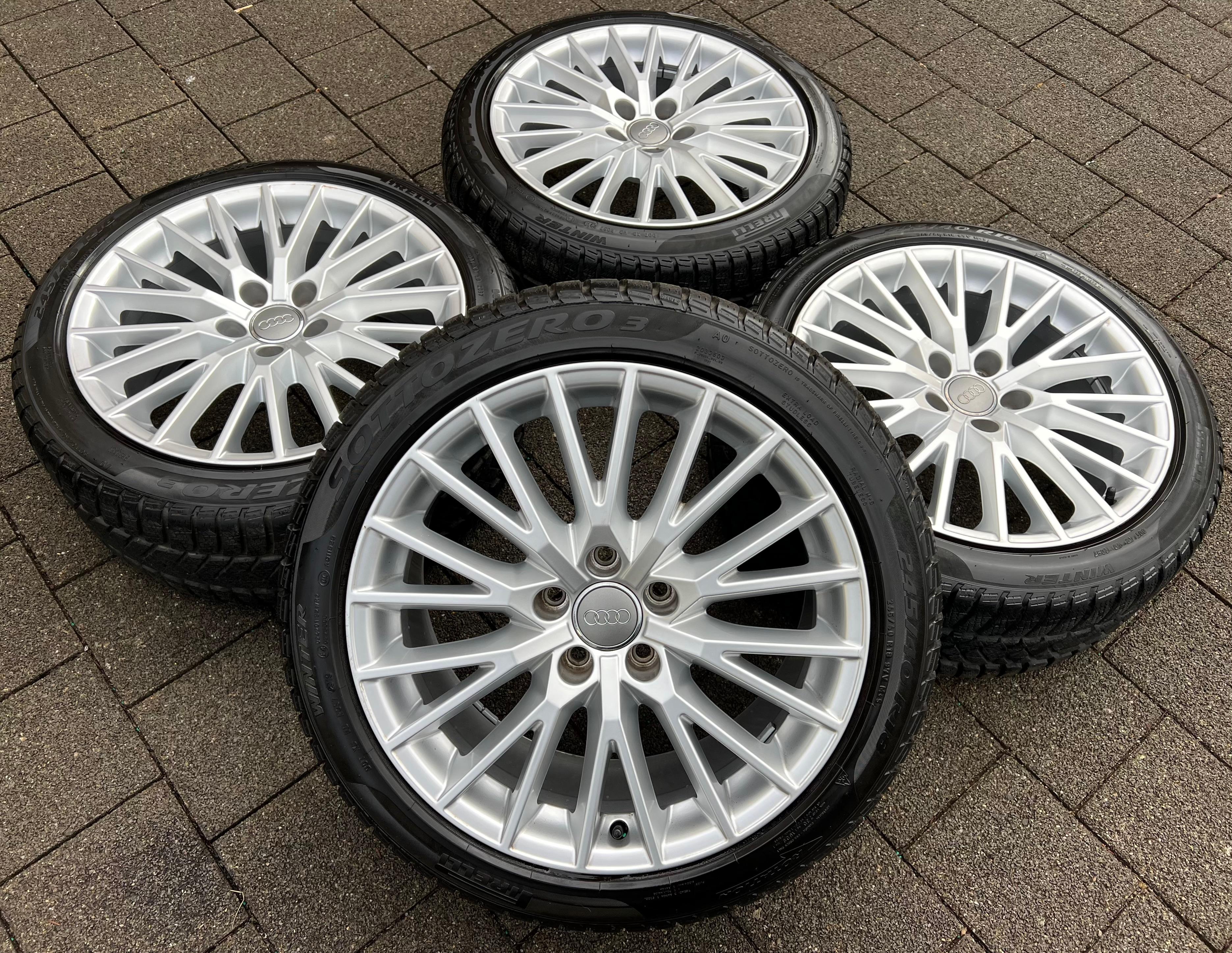 4 ORIGINAL 18" ALU WINTERRÄDER AUDI TT TTS 8S 8S0601025D 245/40R18 98V PIRELLI FREIHAUS