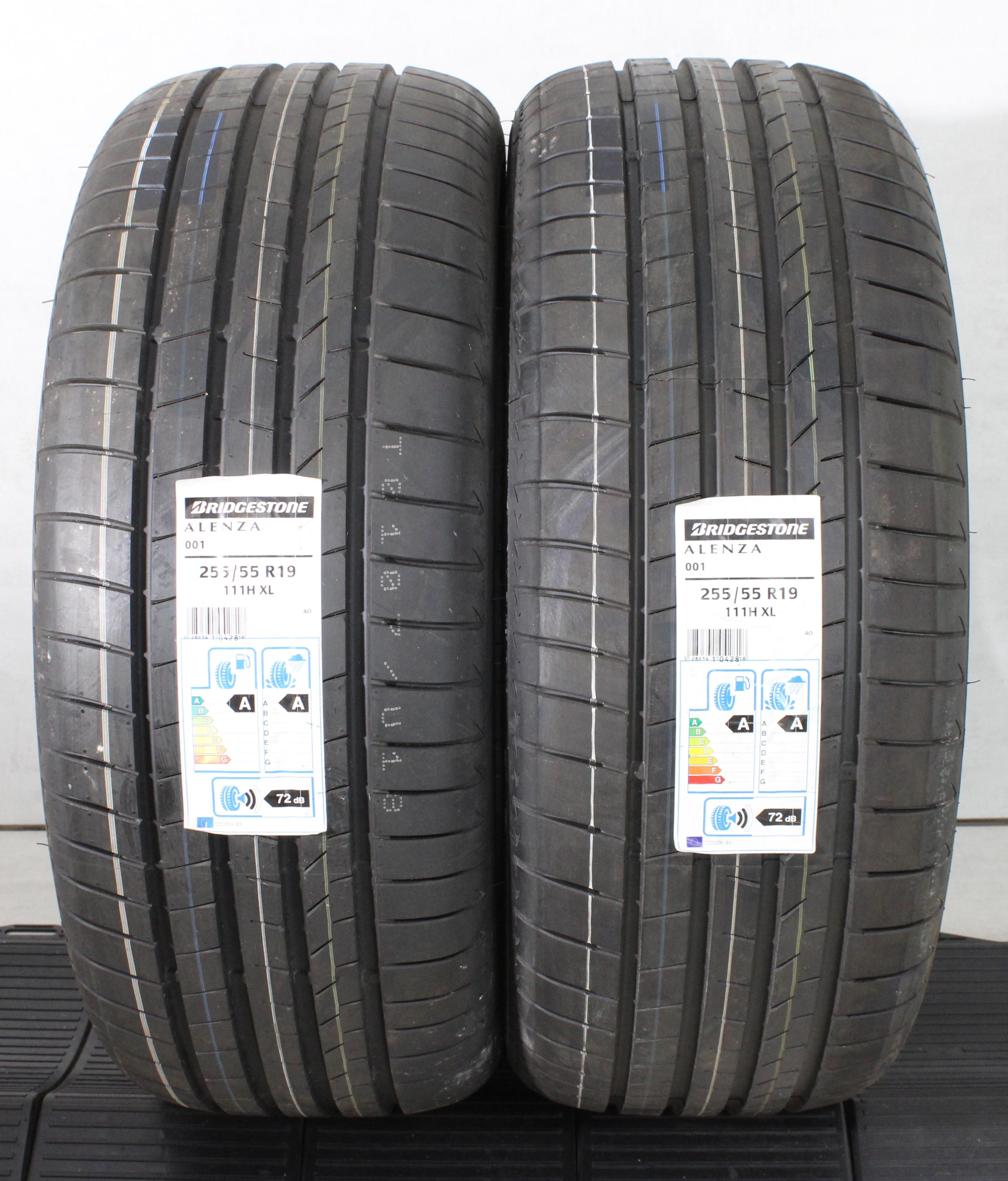 2 x 255/55R19 111H Sommerreifen Bridgestone Alenza 001 AO NEU 2019