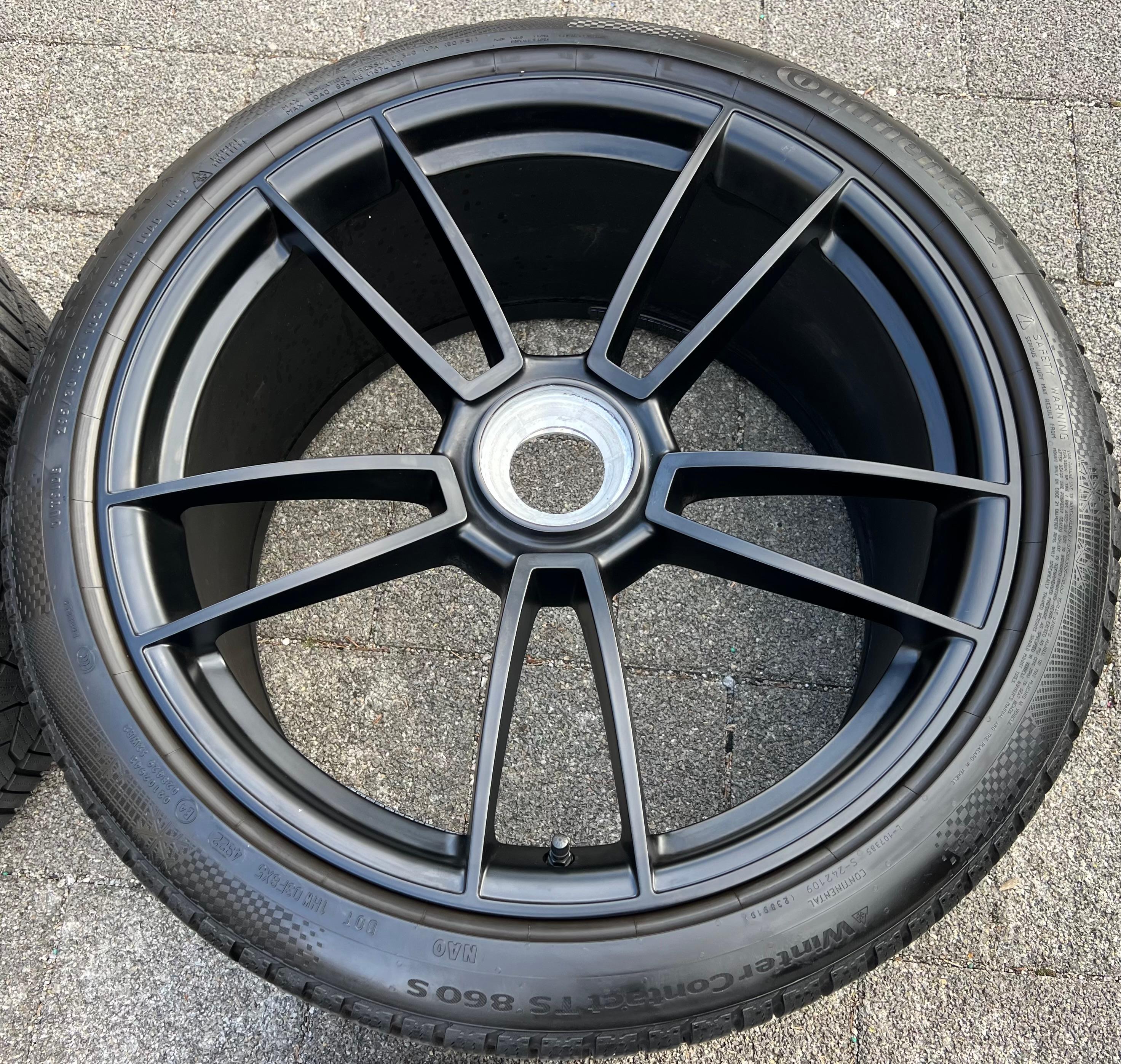 4 ORIGINAL 20" 21" ALU WINTERRÄDER PORSCHE 911 992 GTS ZENTRALVERSCHLUSS CENTERLOCK