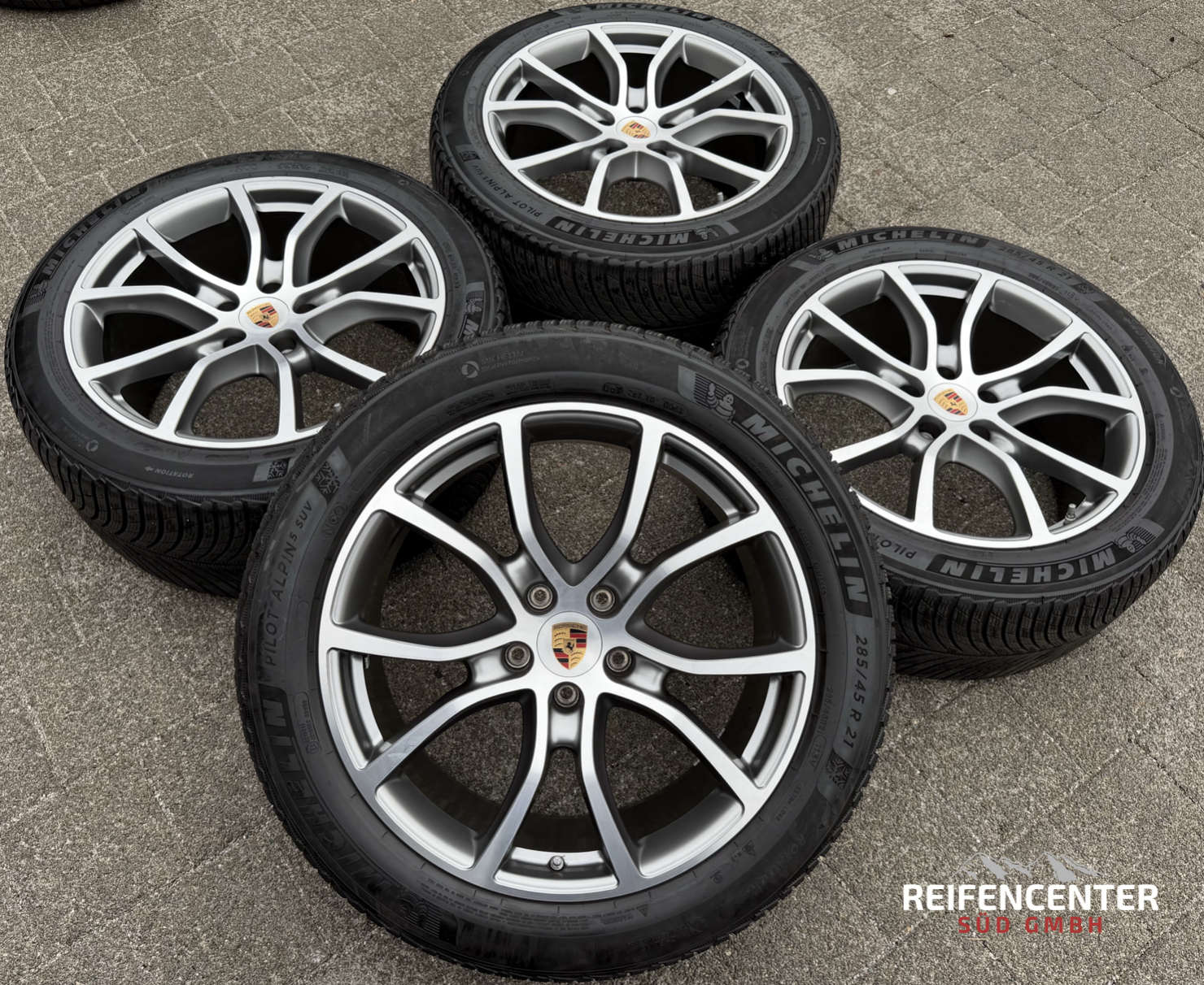 4 ruedas de invierno de aluminio originales de 21" para Porsche Cayenne 9Y II 9Y0601025DB 9Y0601025DC RDK