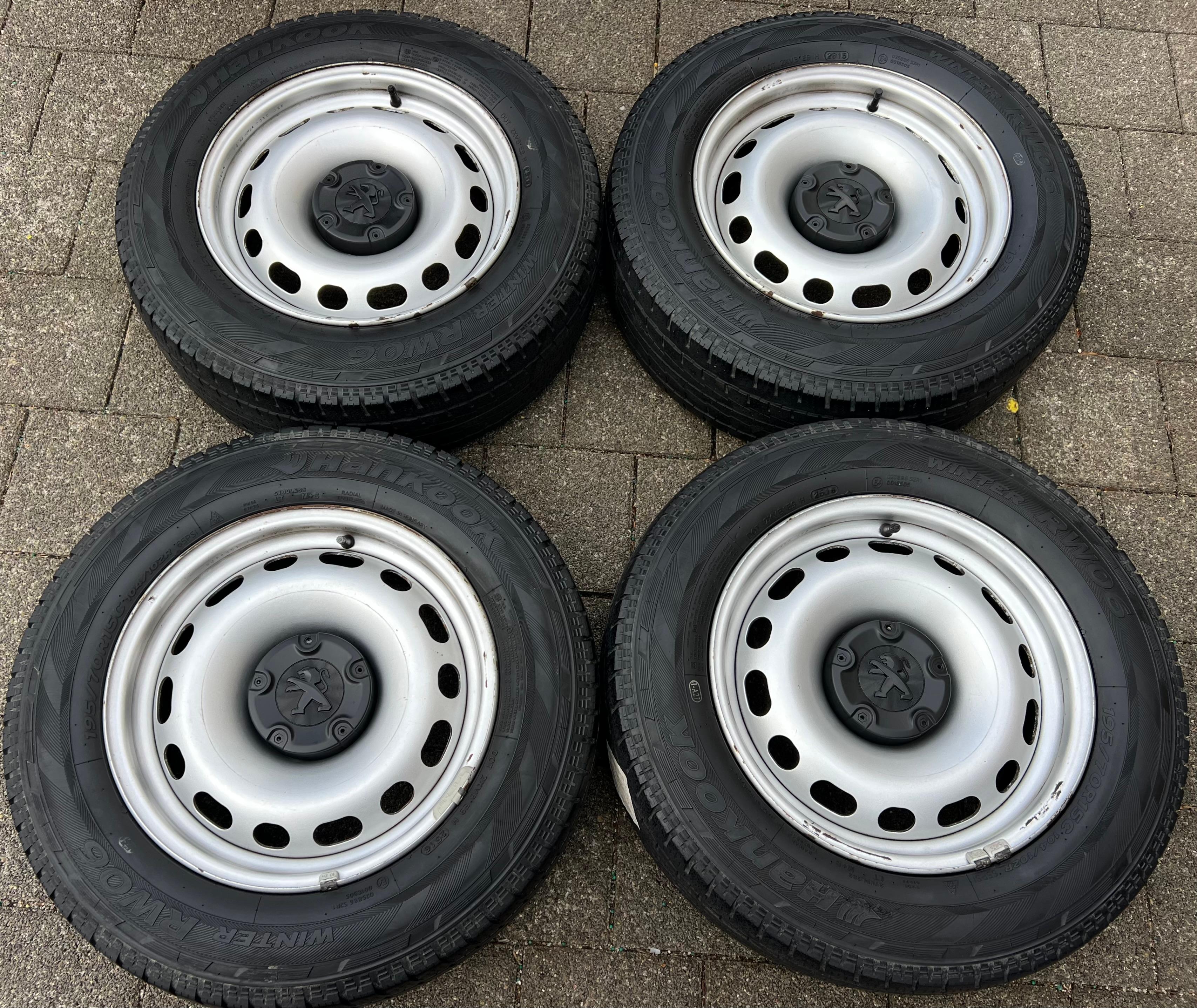 4 FELGEN 15" STAHLFELGEN PEUGEOT PARTNER B9 7** CITROEN BERLINGO 6,5x15 ET27