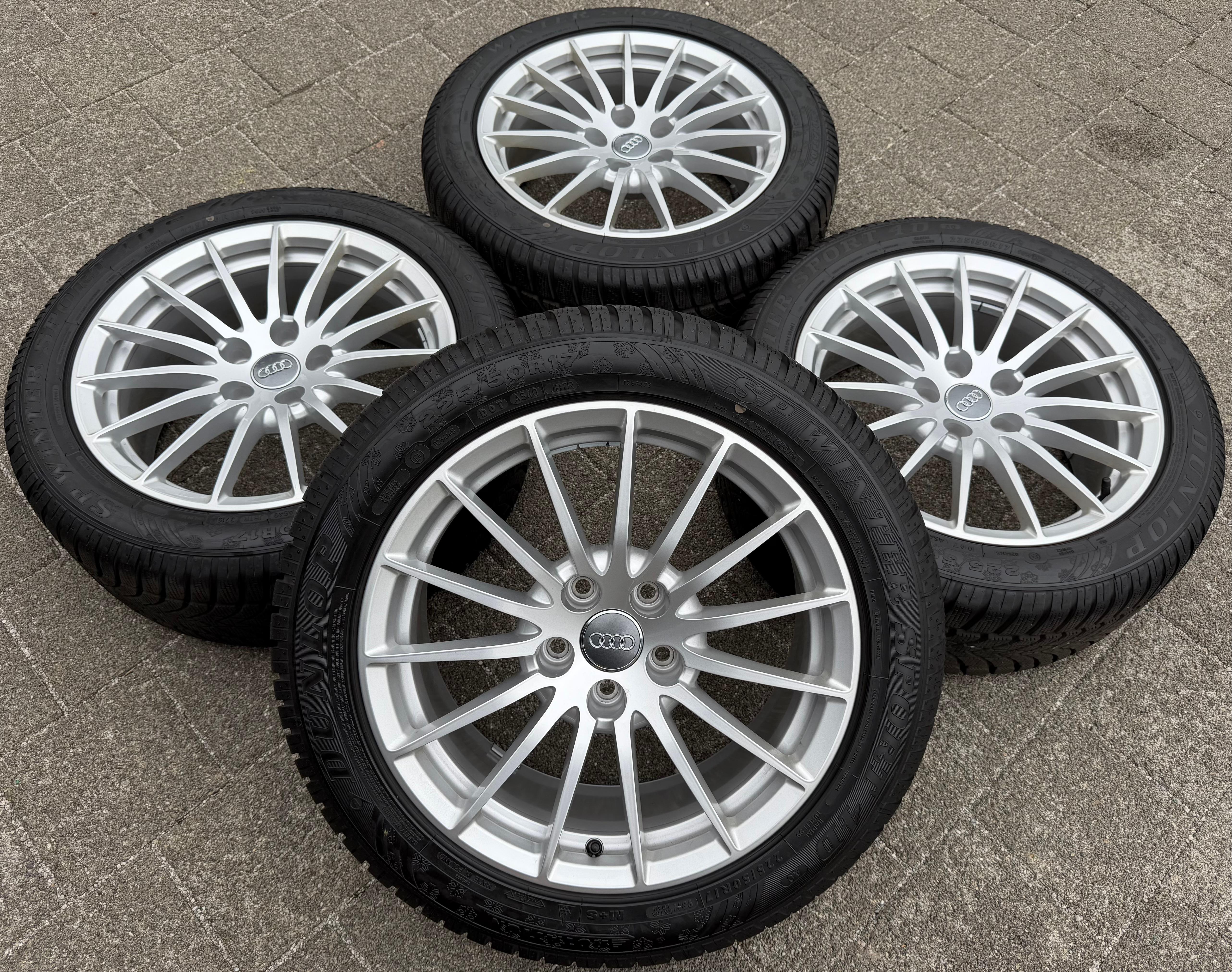 4 ORIGINAL 17" ALU WINTERRÄDER AUDI A5 F5 8W 225/50R17 98H 8W0601025AE CONTINENTAL