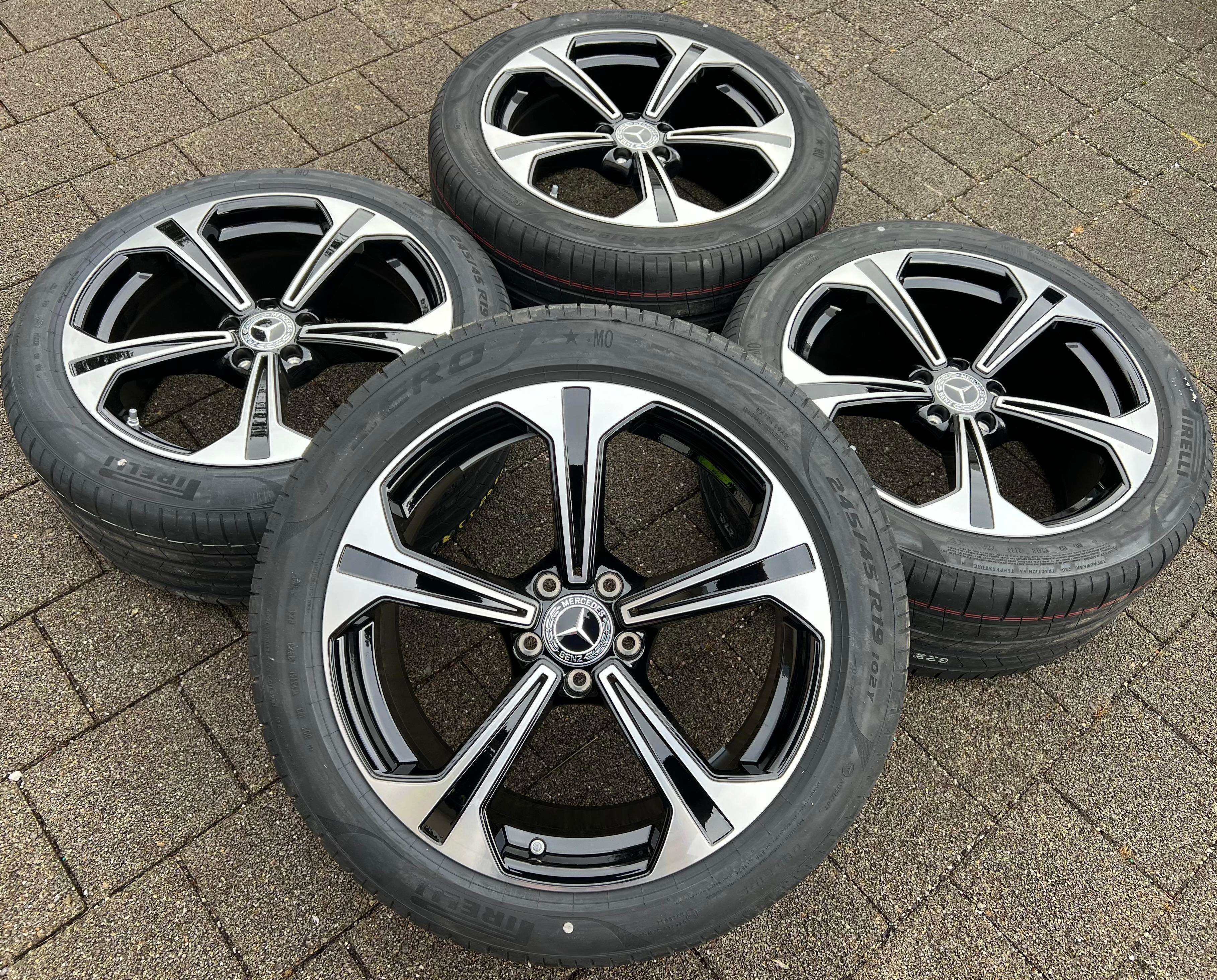 4 LLANTAS ORIGINALES DE VERANO DE ALUMINIO DE 19" MERCEDES E-CLASS W214 S214 A2144013700 2023 NUEVAS ENTREGA GRATUITA