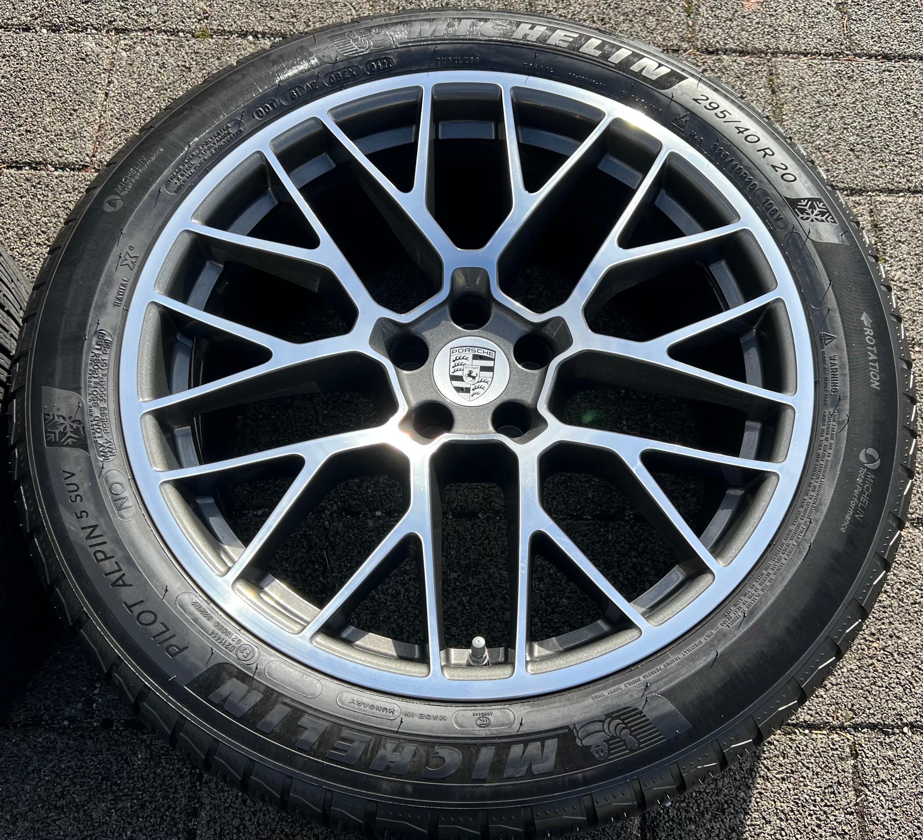 4 ORIGINAL 20" ALU WINTERRÄDER PORSCHE MACAN I & II RS SPYDER FELGEN MICHELIN
