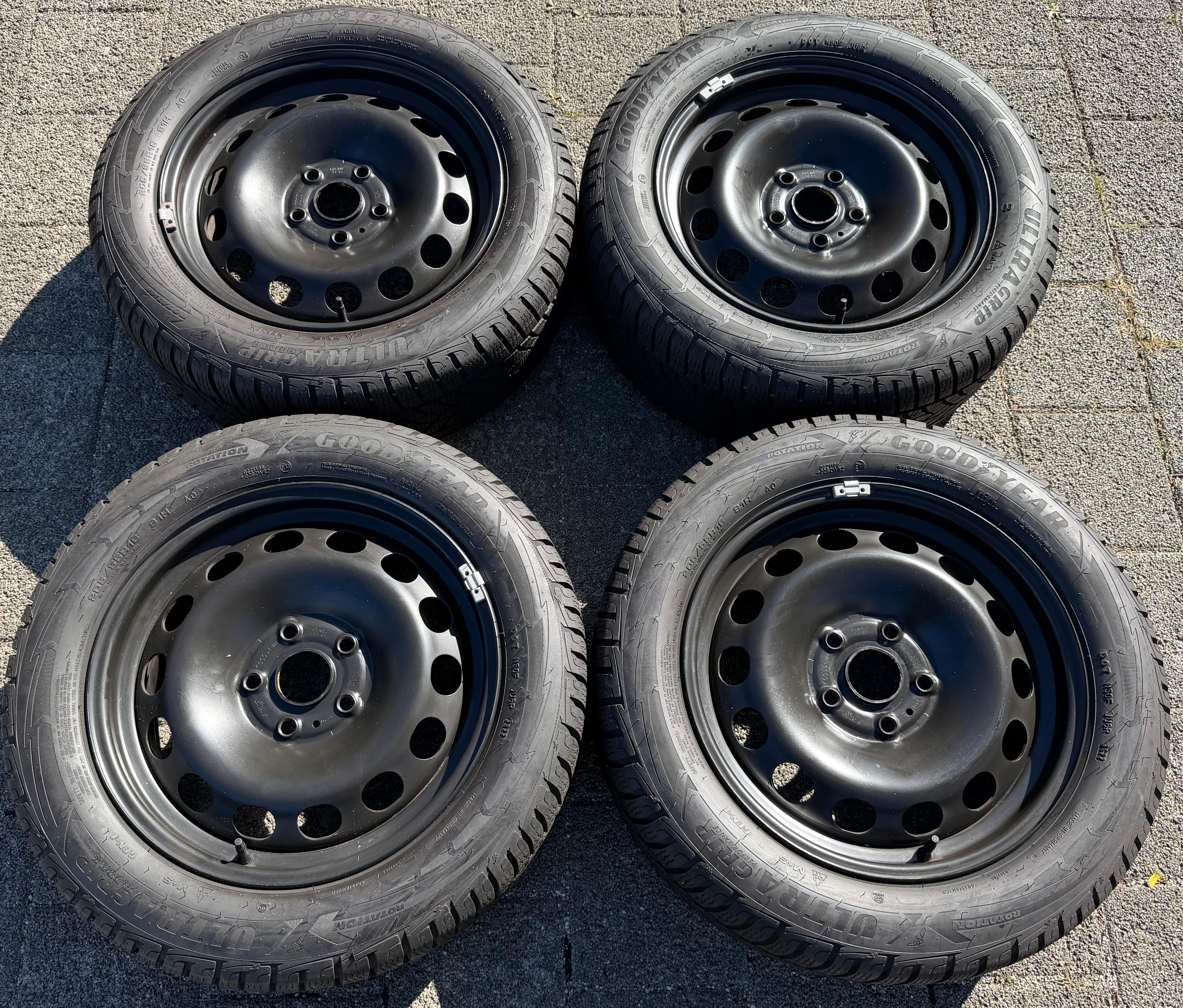 4 ruedas de invierno Audi A3 8V Sportback Cabrio 205/55R16 91H Goodyear 8V0601027A 2022