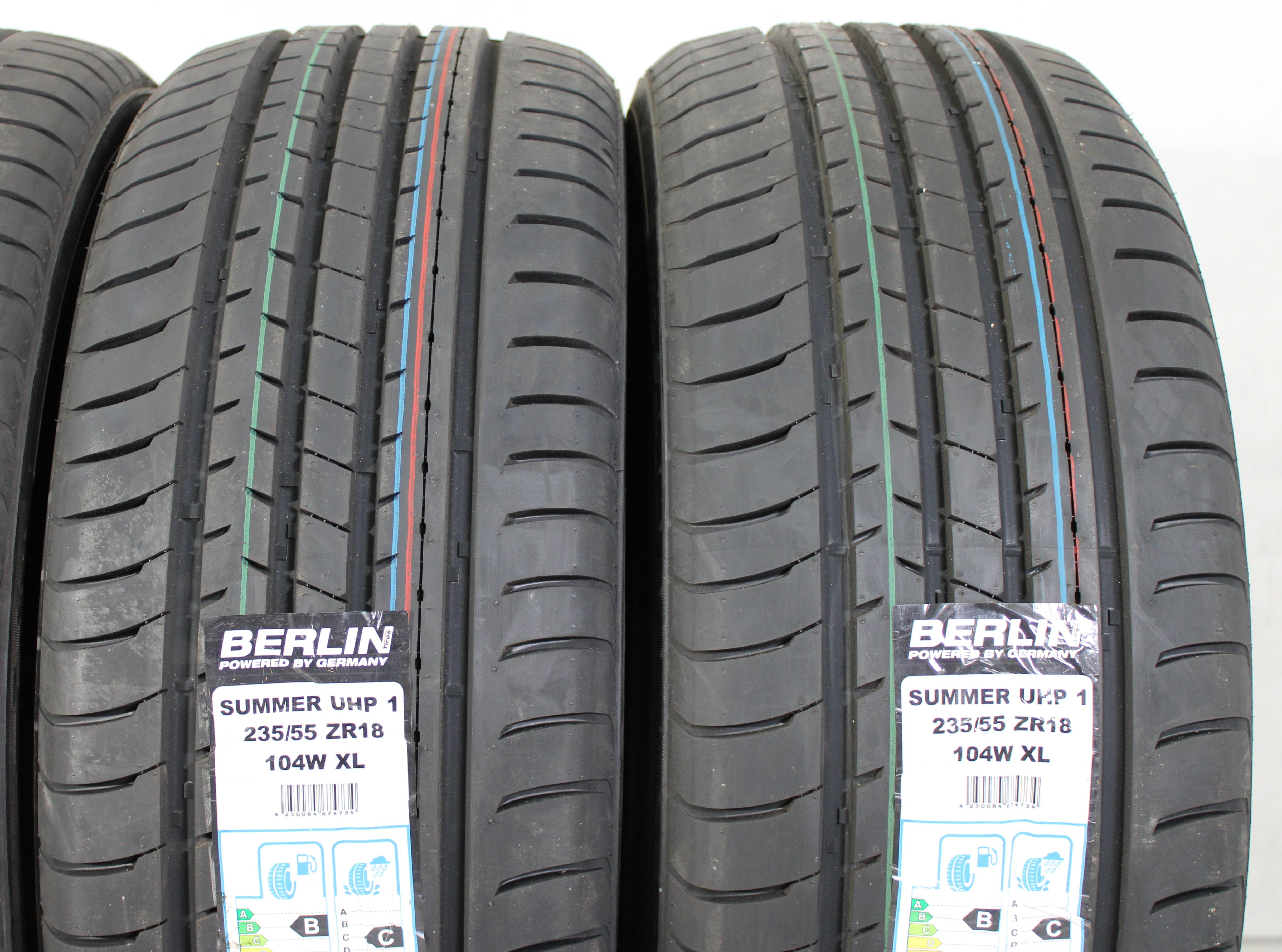 4 x 235/55R18 104W Sommerreifen Berlin Tires Summer UHP1 2019 XL Freihaus
