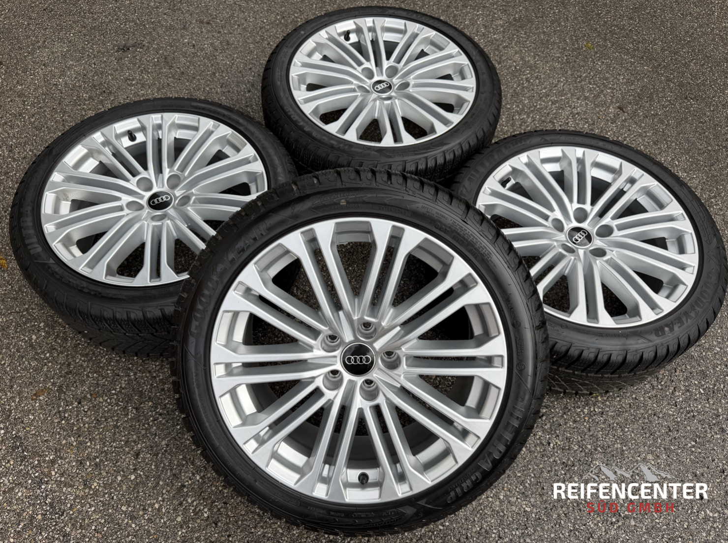 4 ruedas de invierno de aluminio originales de 18" Audi A5 S5 8W F5 245/40R18 97V 8W0601025EE Goodyear