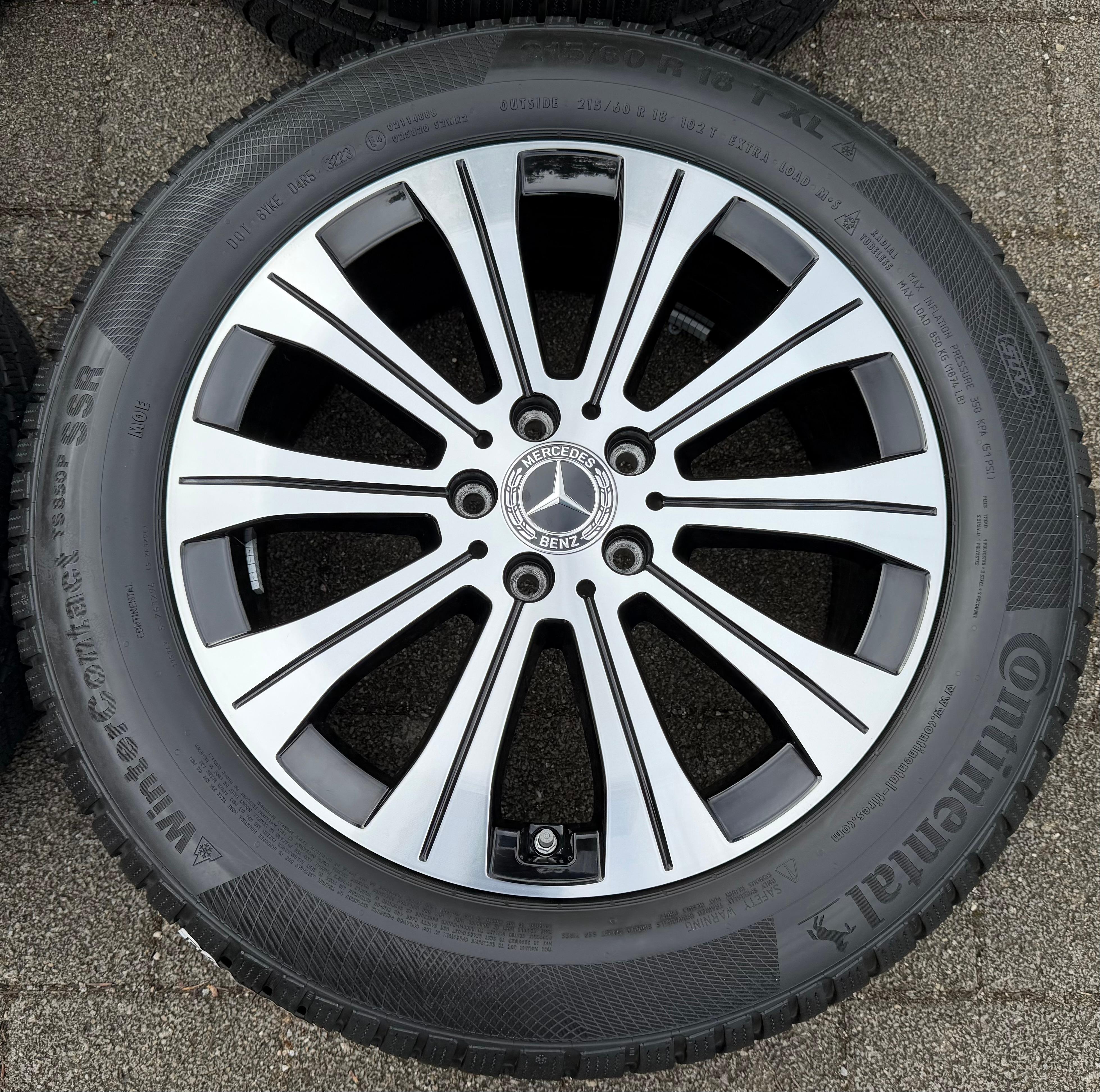 4 cerchi invernali originali in lega da 18" per Mercedes EQA, EQB, H243, X243, A2434010000 (anno 2023)