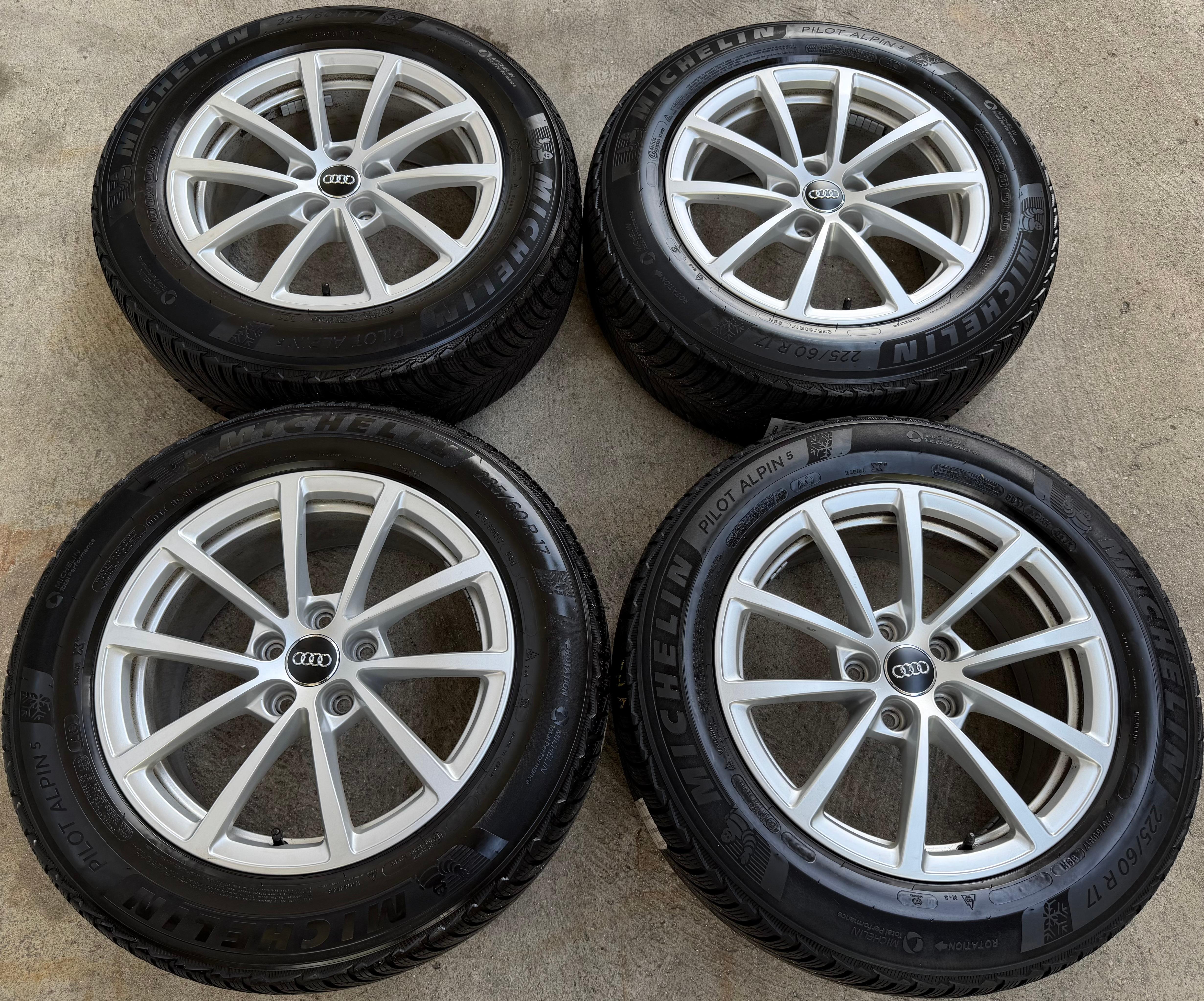 4 Original 17" Alu Winterräder Audi A6 4K C8 F2 225/60R17 99H 4K0601025 Michelin