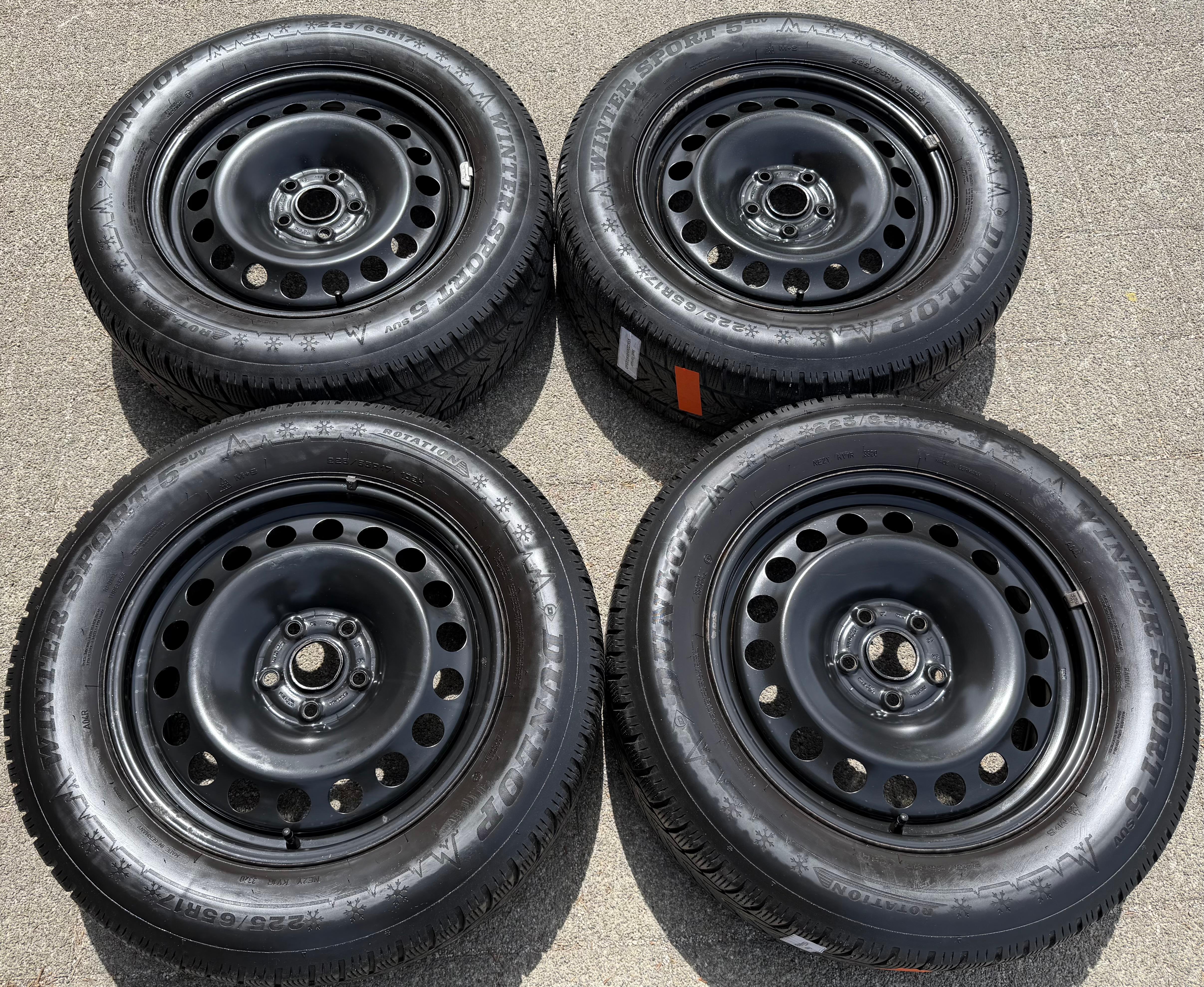 4 STAHLFELGEN 17" VW TIGUAN II 5NA AUDI Q3 F3 SEAT TARRACO SKODA KODIAQ  6,5x17