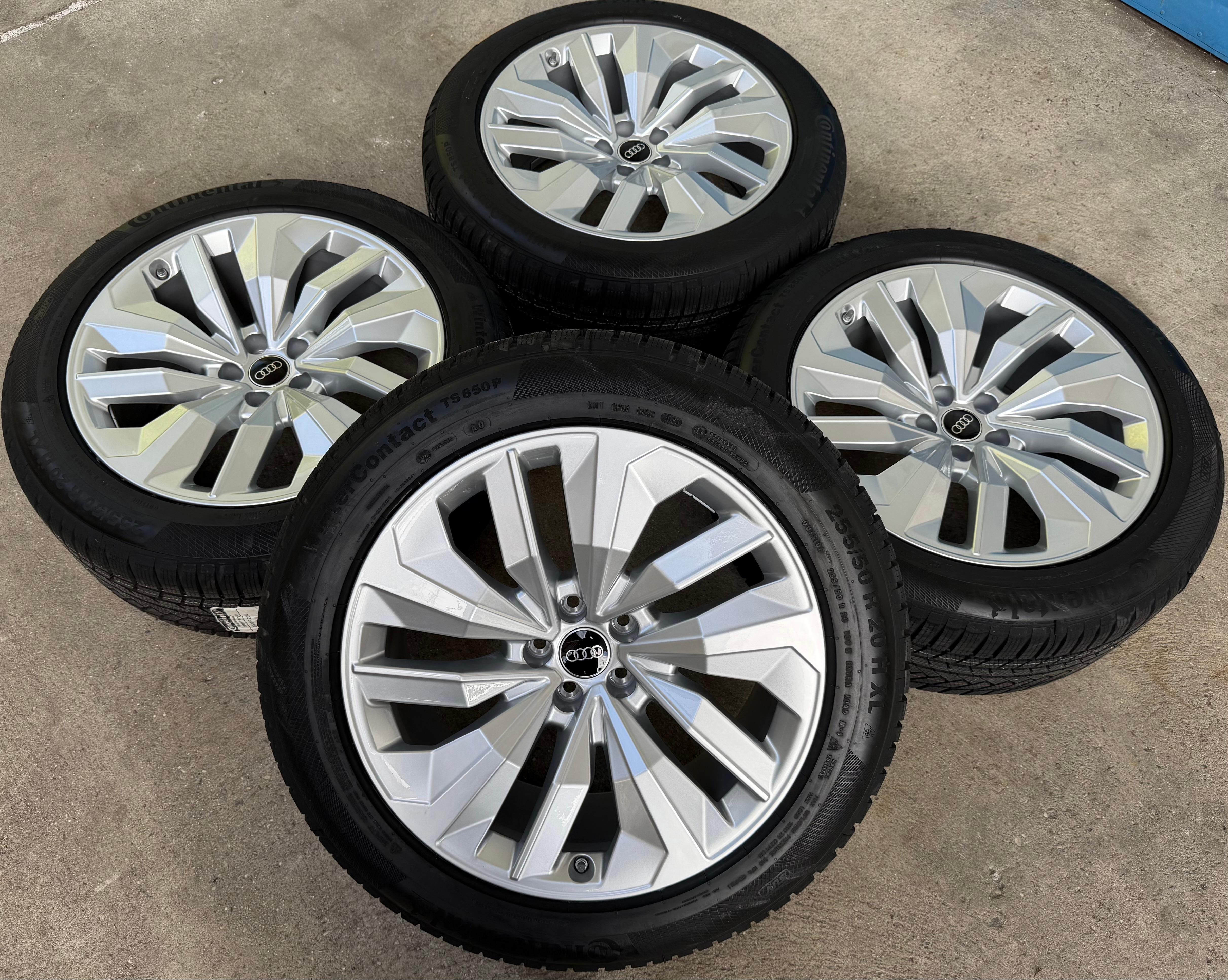4 Original 20" Alu Winterräder Audi Q8 GE E-Tron 4KE601025N 255/50R20 109H Continental NEU