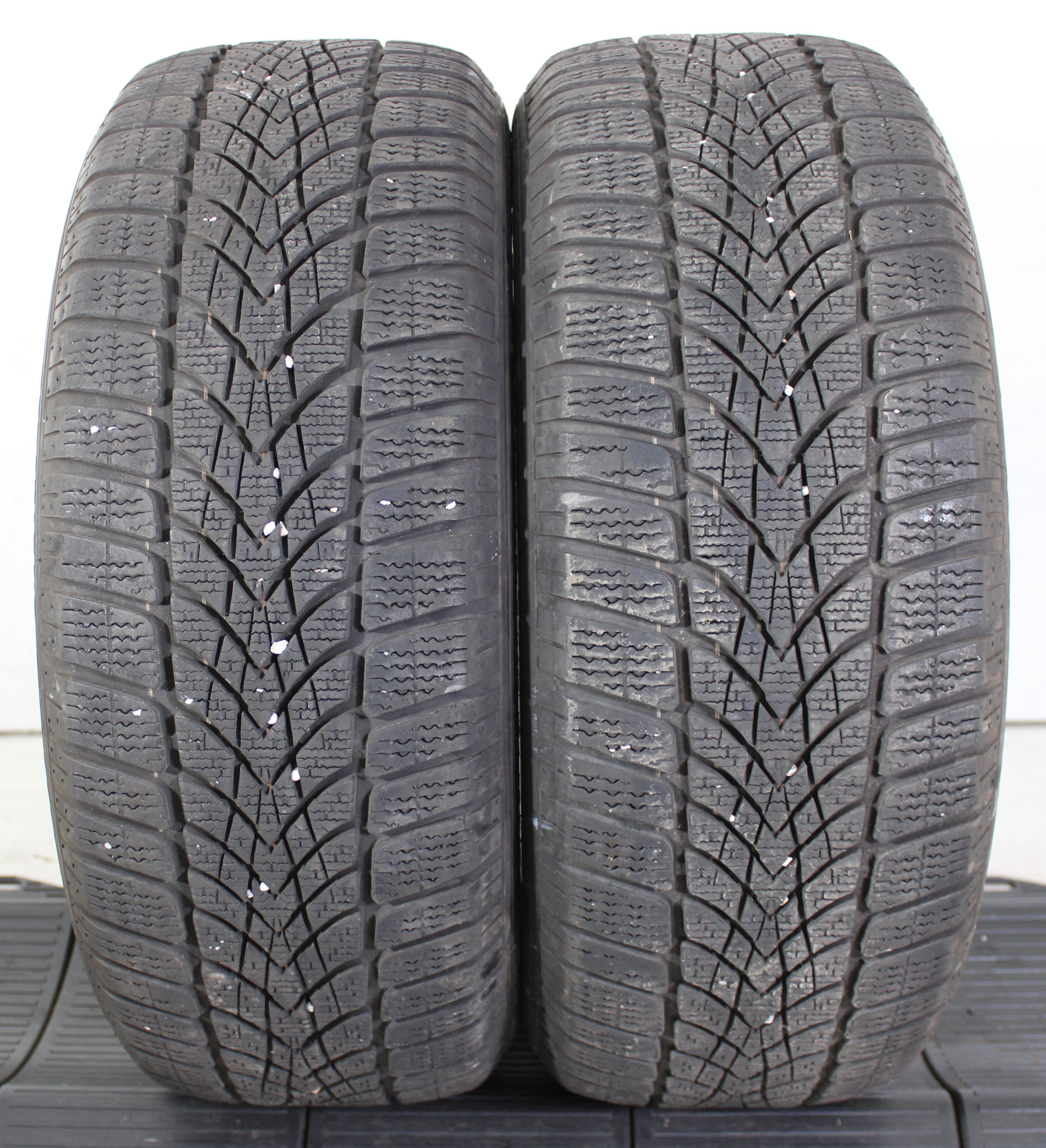 2 x 225/50R17 94H Winterreifen Dunlop SP Winter Sport 4D DSST Runflat 6-6,5mm 2014 *