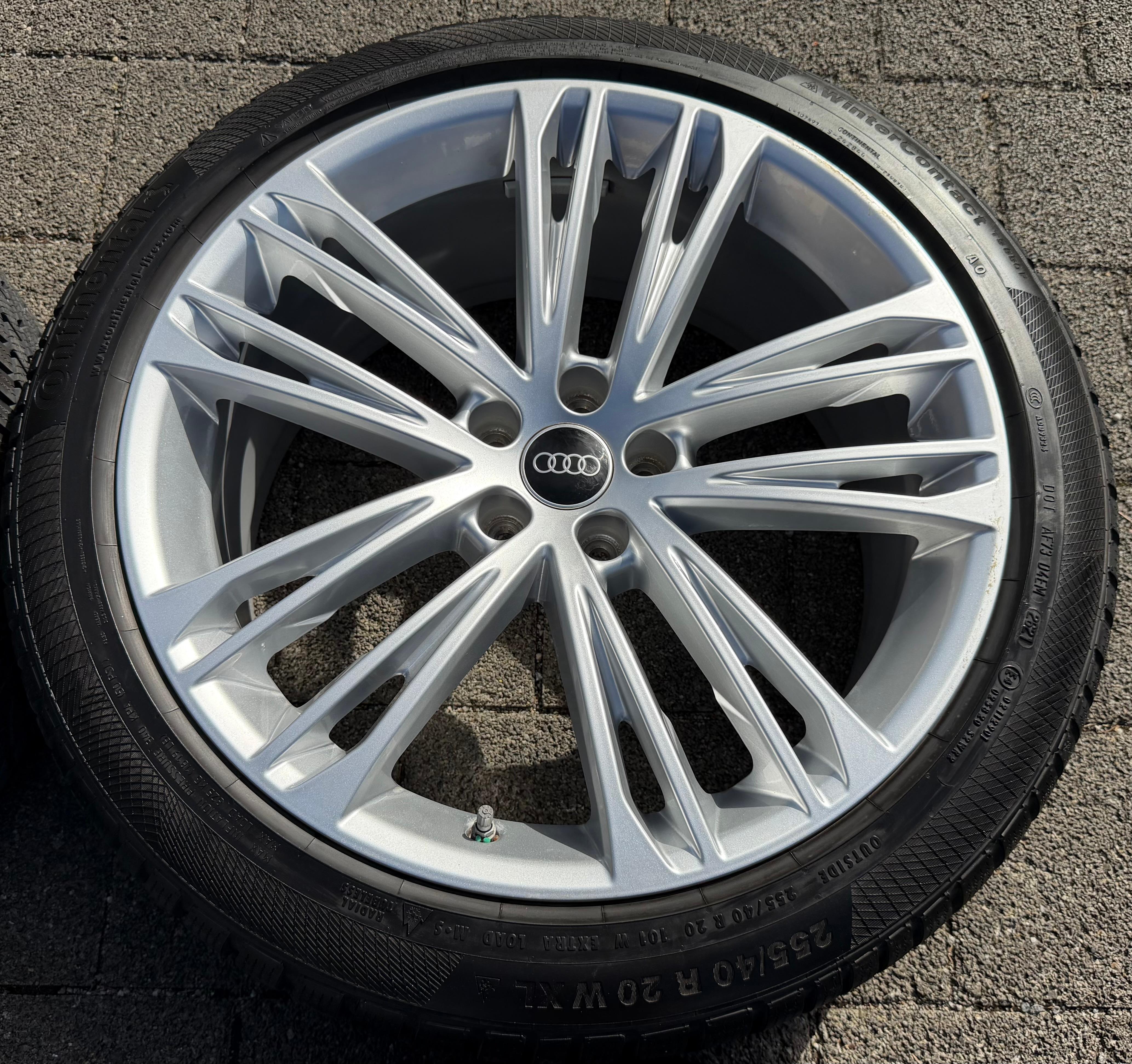 4 Original 20" Alu Winterräder Audi A7 S7 4K 4K8601025F 255/40R20 101W RDKS Continental