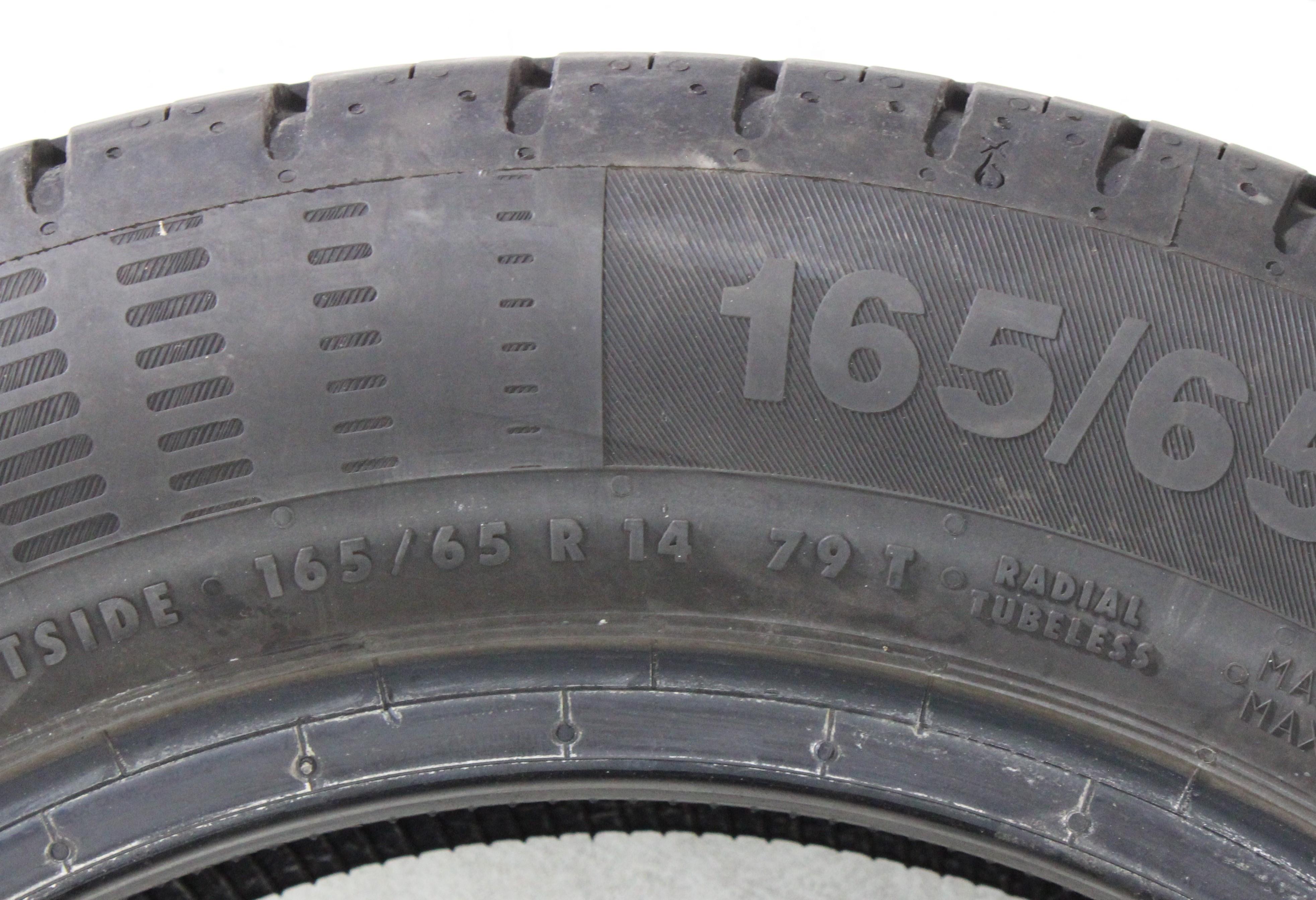 2 x neumáticos de verano 165/65R14 79T Continental Eco Contact 5 5,5-6 mm 2018
