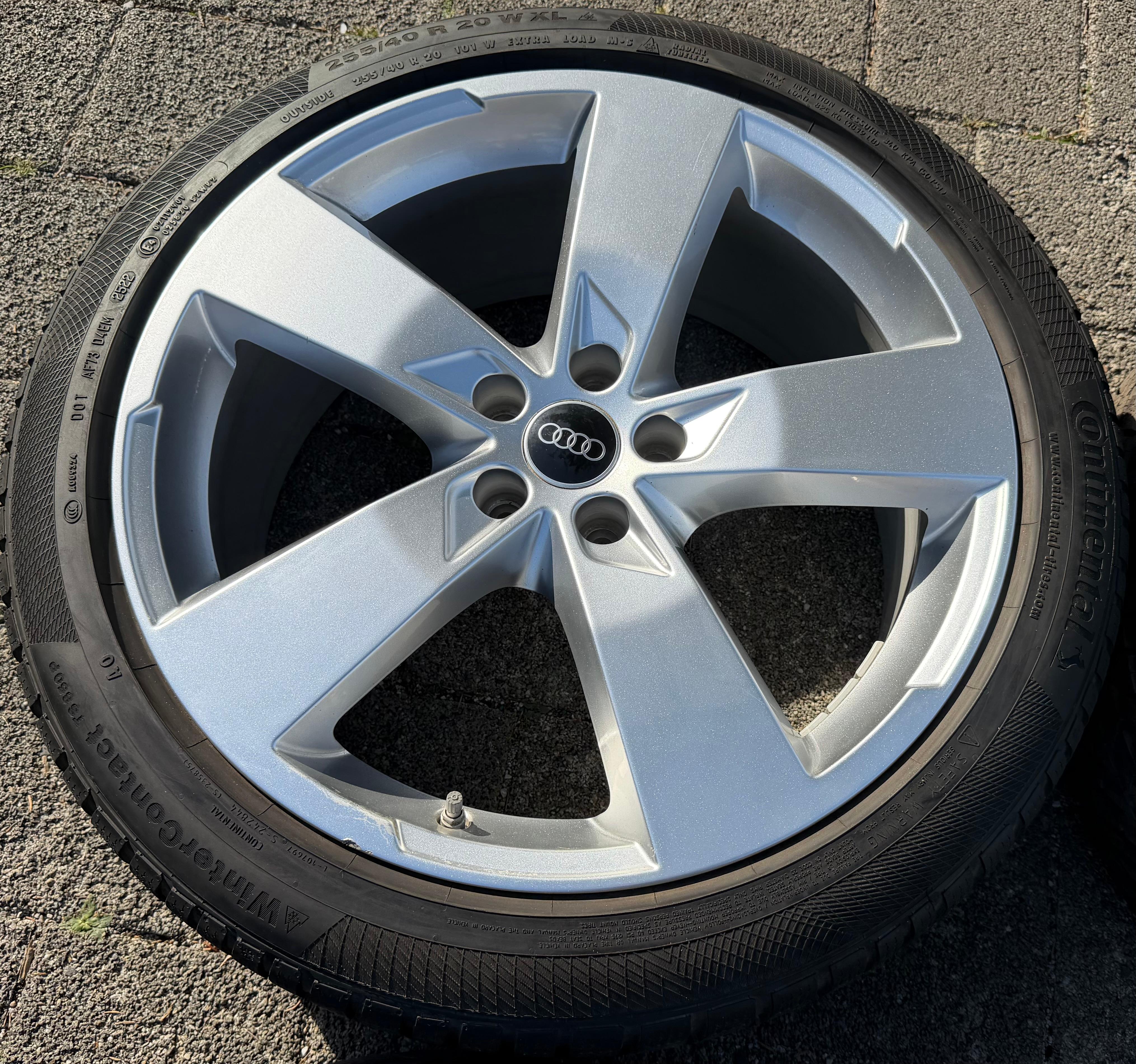 4 Original 20" Alu Winterräder Audi A6 S6 C8 F2 4K0601025K 2022 255/40R20 101W Continental