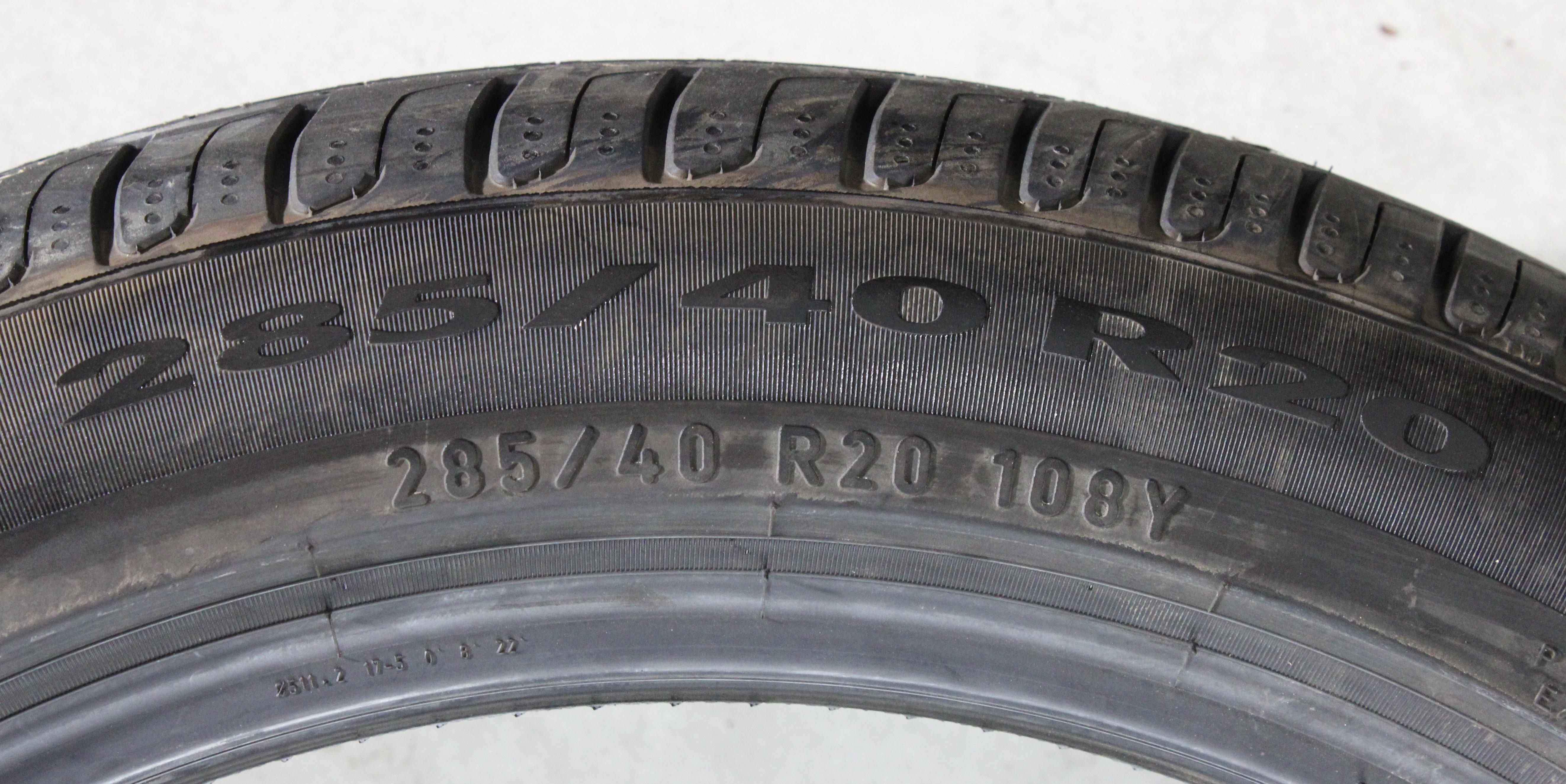 2 x 285/40R20 108Y Sommerreifen Pirelli Cinturato P7 Blue Elect NF0 NEU 2022