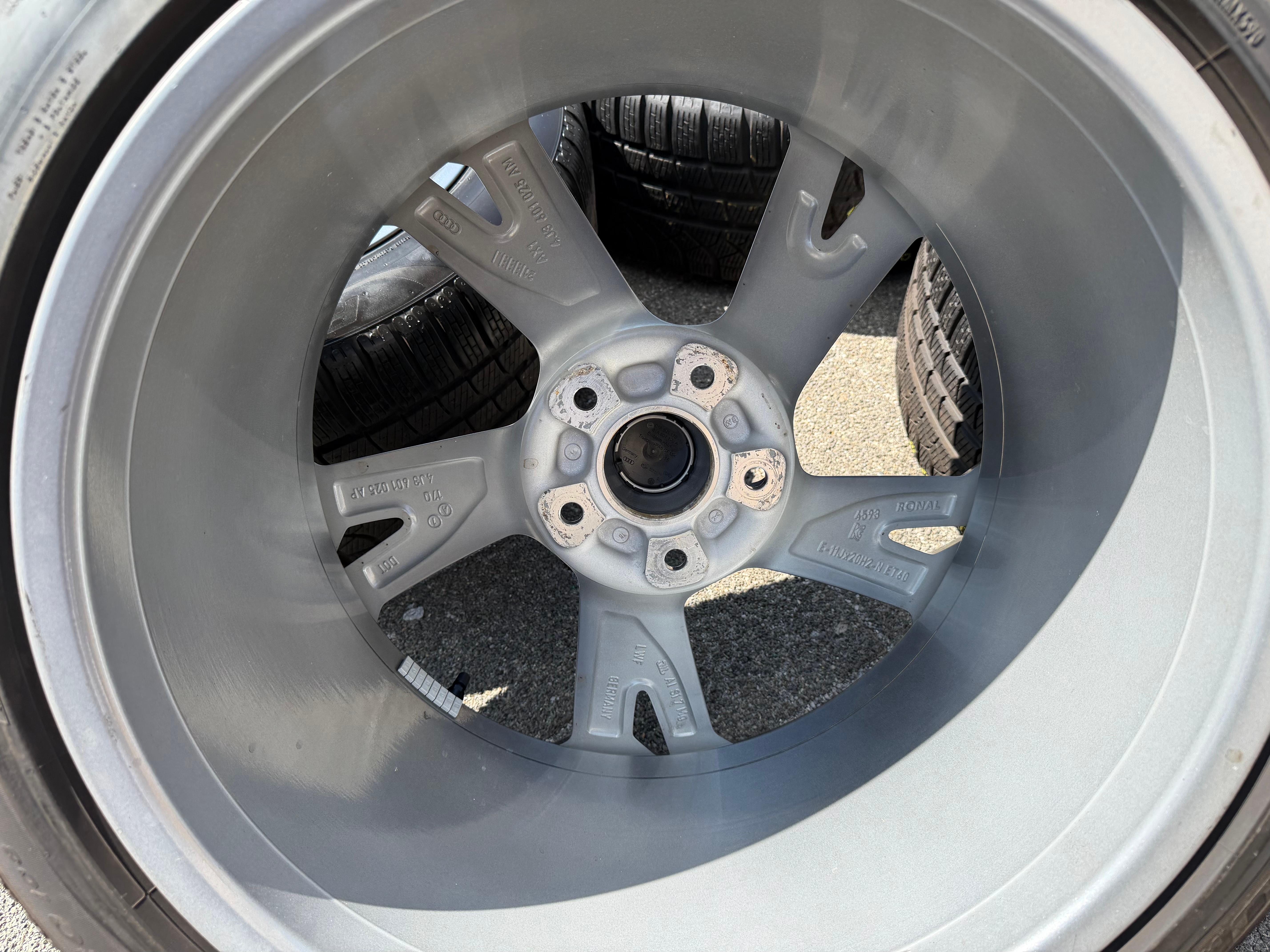 4 llantas de aluminio originales de invierno de 20" para Audi E-Tron GT 4J3601025AM 4J3601025AL