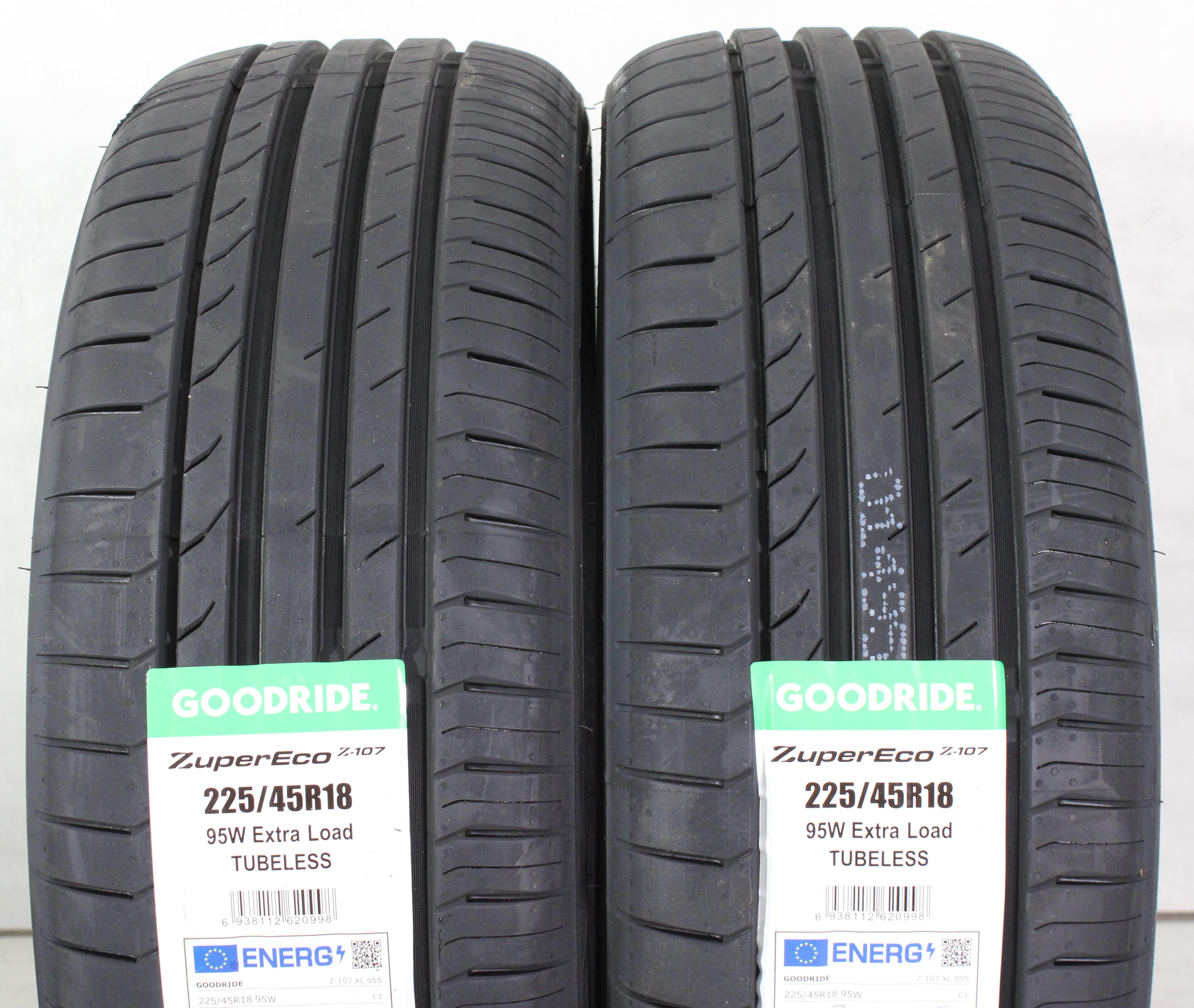 2 x 225/45R18 95W pneus été Goodride ZuperEco Z-107 2024 XL NEU