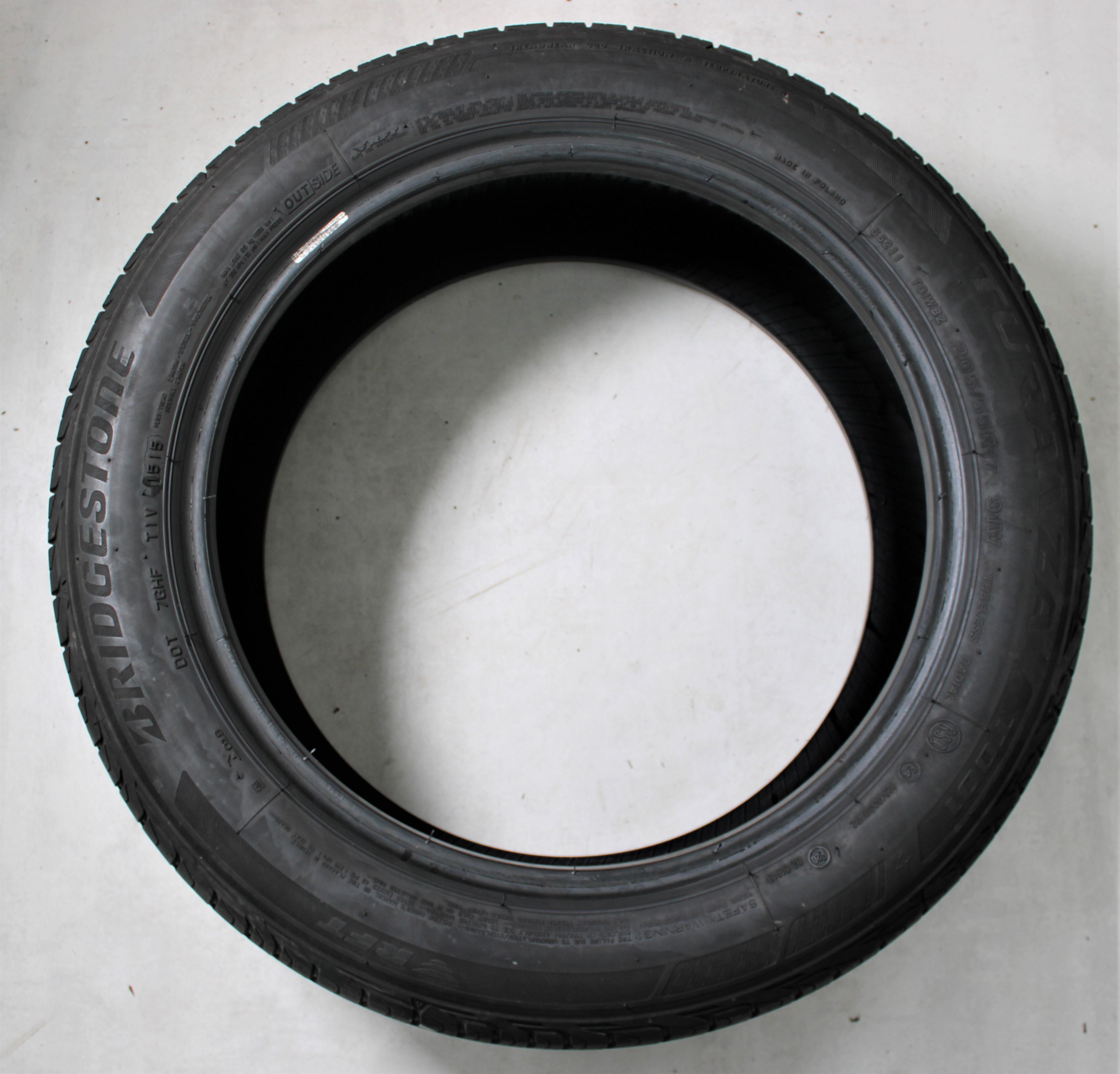 2 x 205/55R17 91W Sommerreifen Bridgestone Turanza T001 Runflat 5mm 2015 *