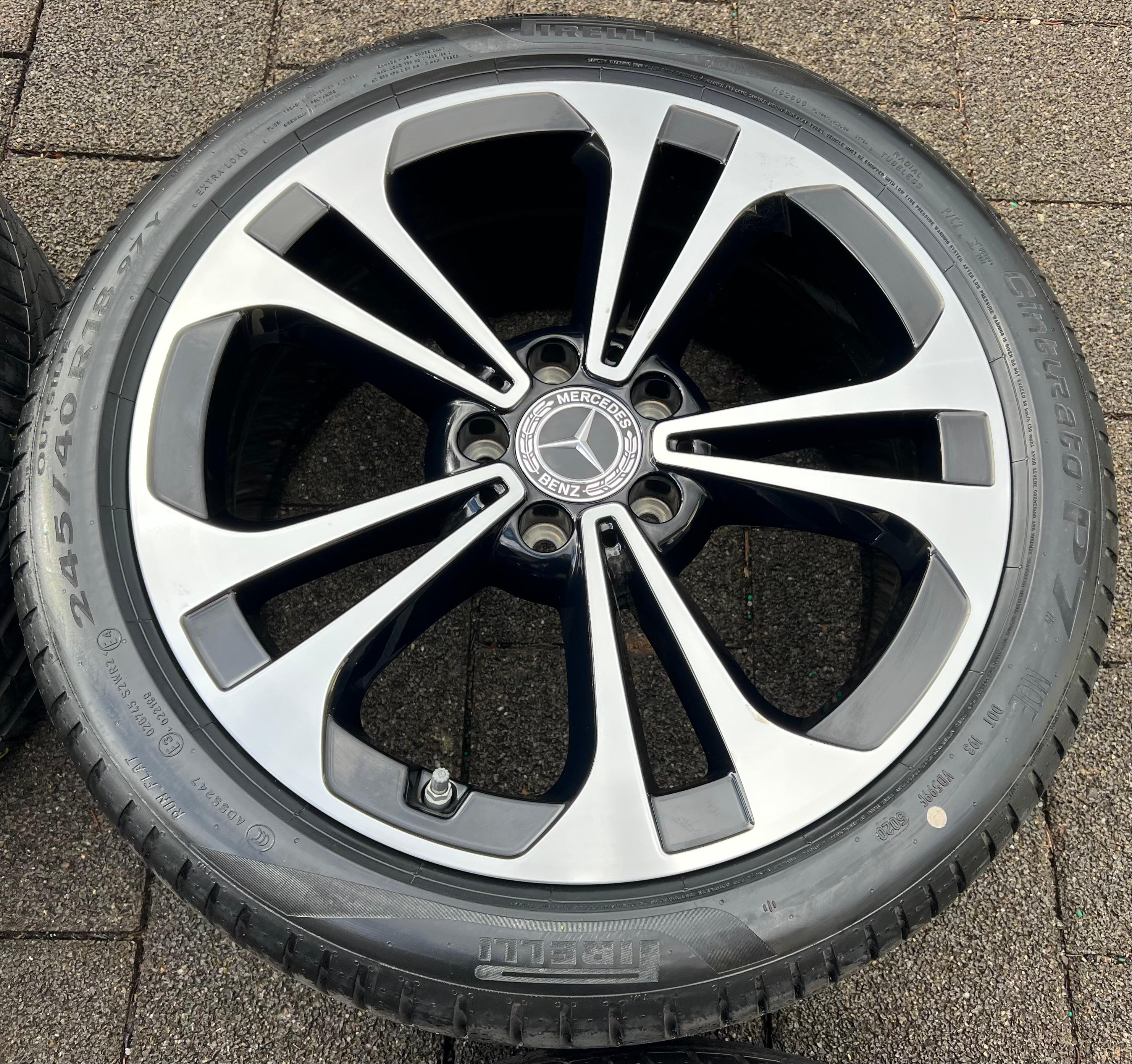 4 ORIGINELE 18" ALUMINIUM ZOMERWIELEN MERCEDES C-KLASSE W206 RDKS NIEUW GRATIS VERZENDING