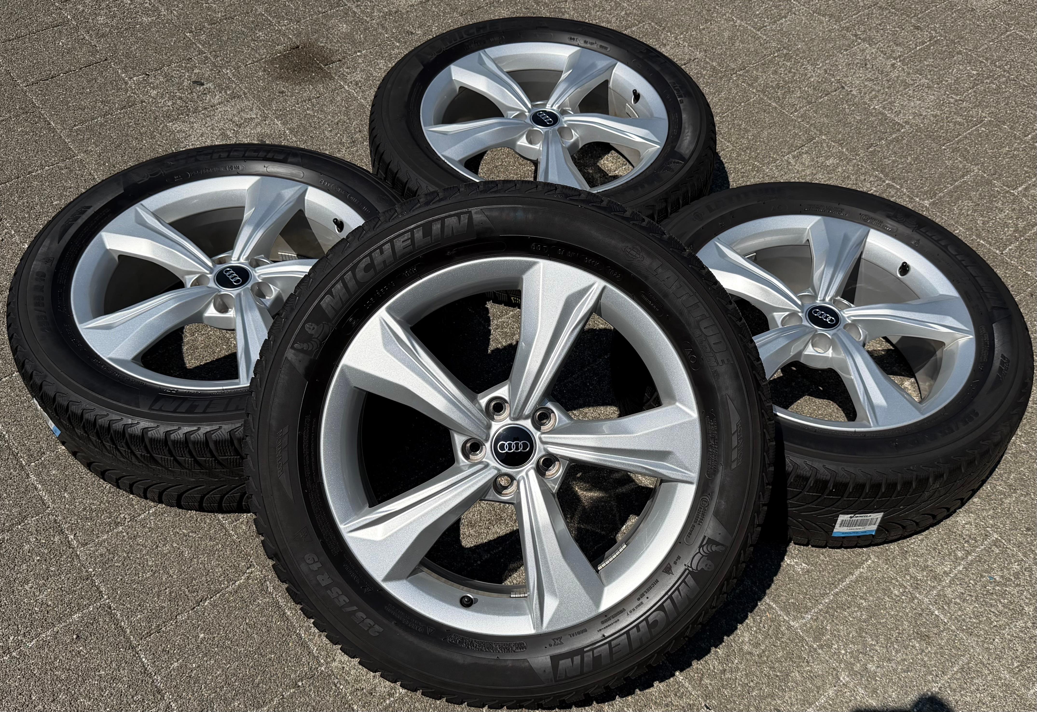 4 Original 19" Alu Winterräder Audi Q5 SQ5 FY 80A601025K 235/55R19 101H Michelin