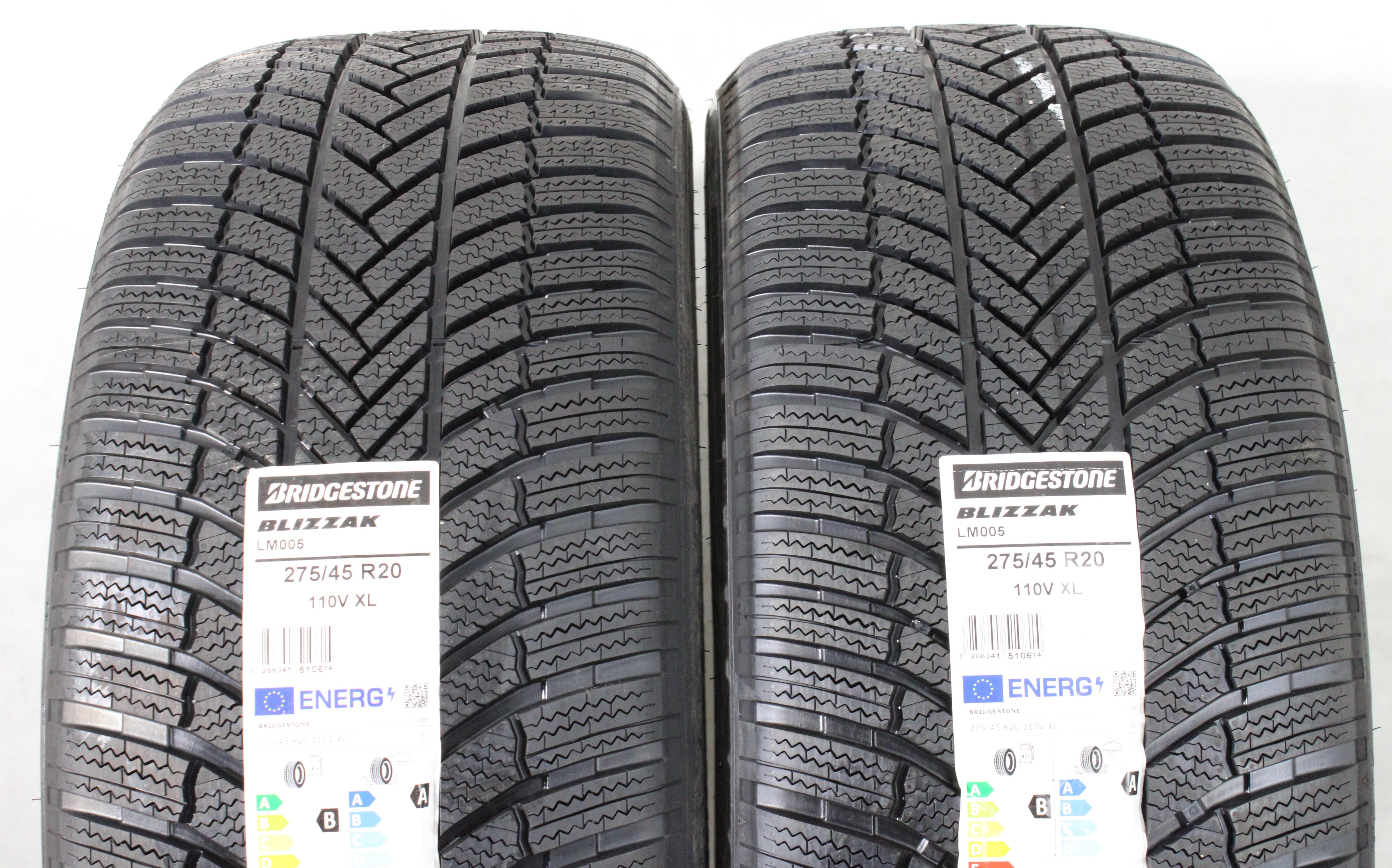 2 x 275/45R20 110V Neumáticos de invierno Bridgestone Blizzak LM005 NUEVOS 2022
