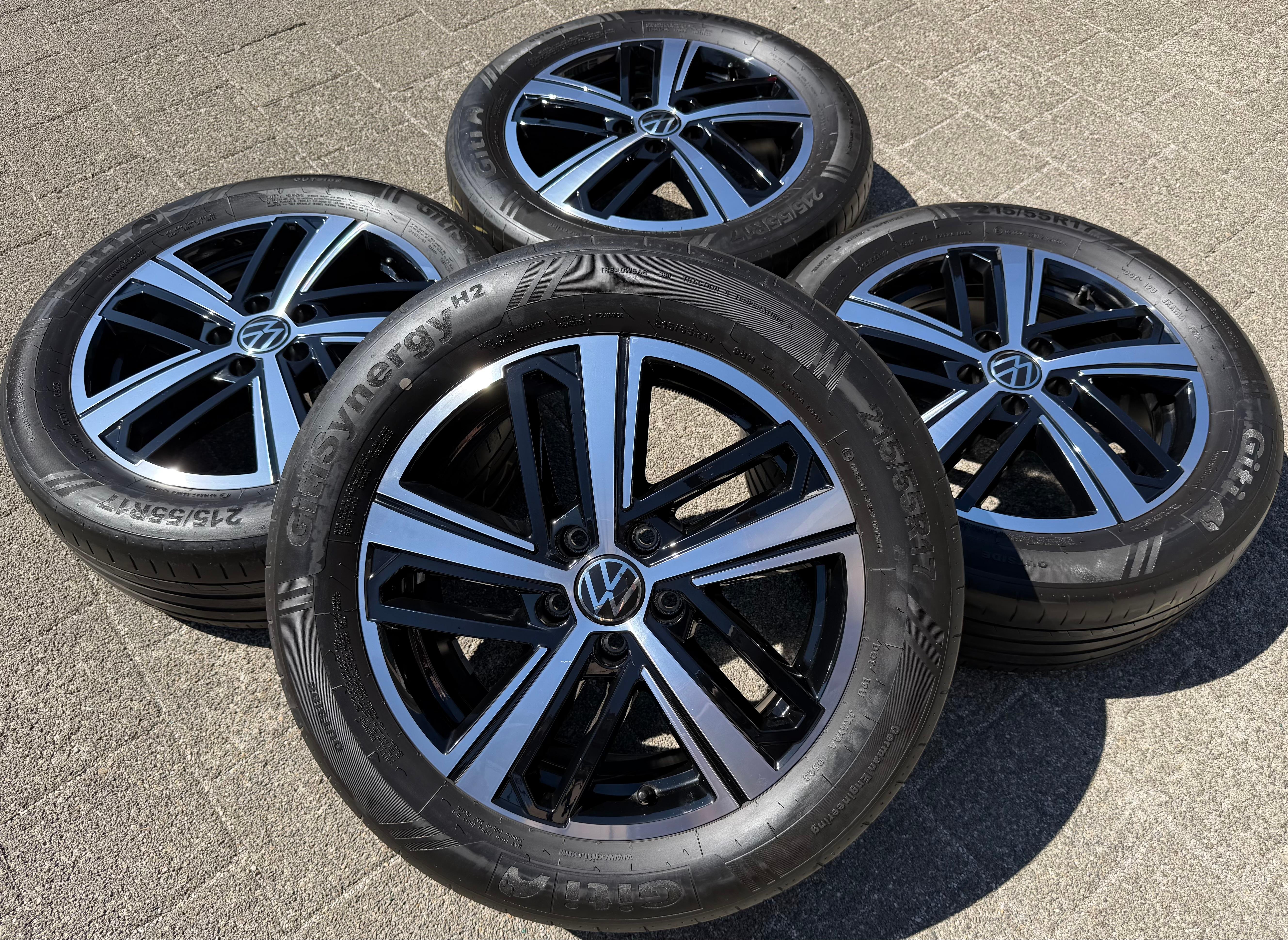 4 originele 17" lichtmetalen velgen VW Caddy V SK 2K7601025C COLOMBO 6,5x17 ET49