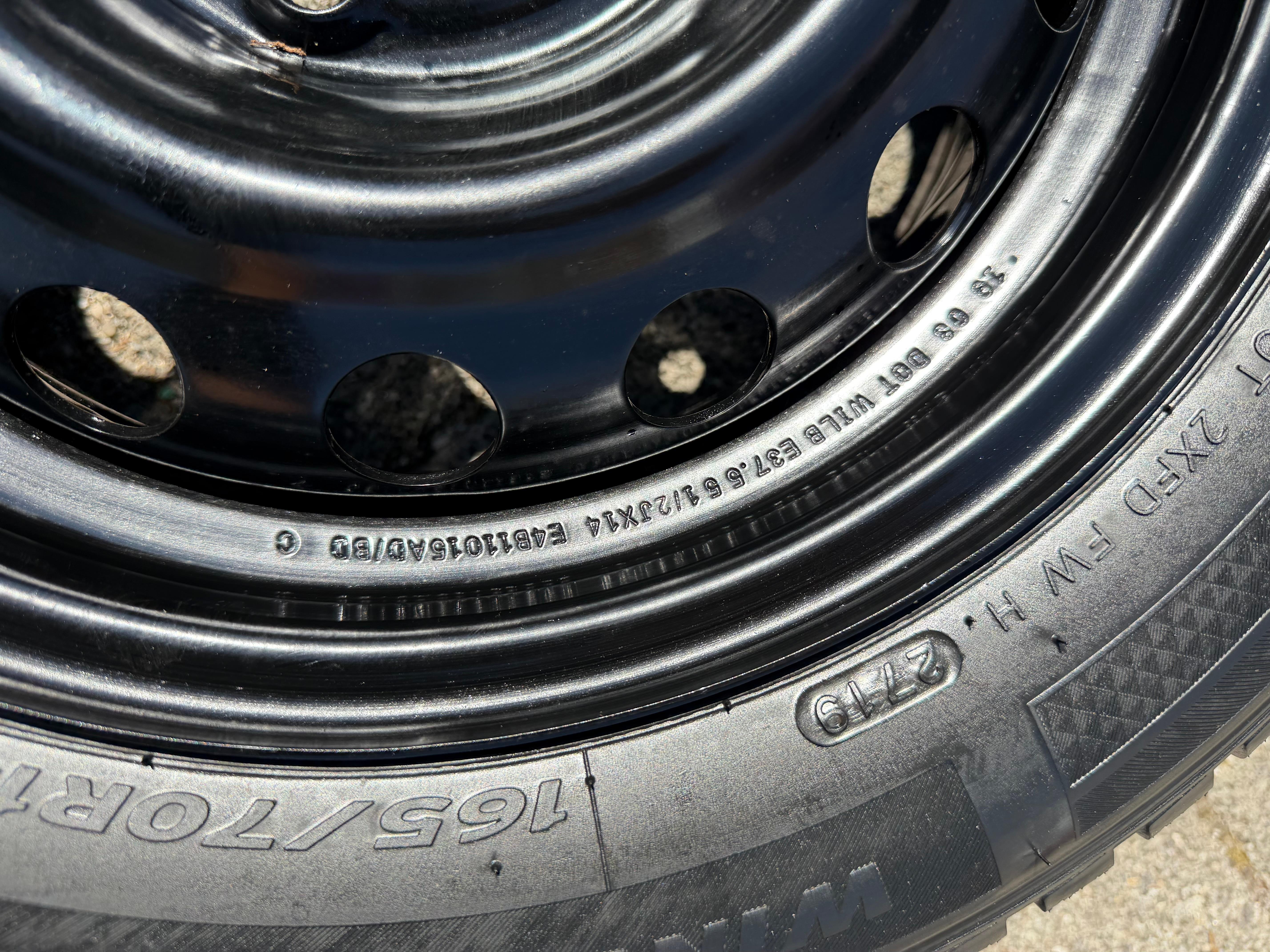 4 Original 14" Winterräder Ford KA KA+ 165/70R14 85T Hankook RKDS