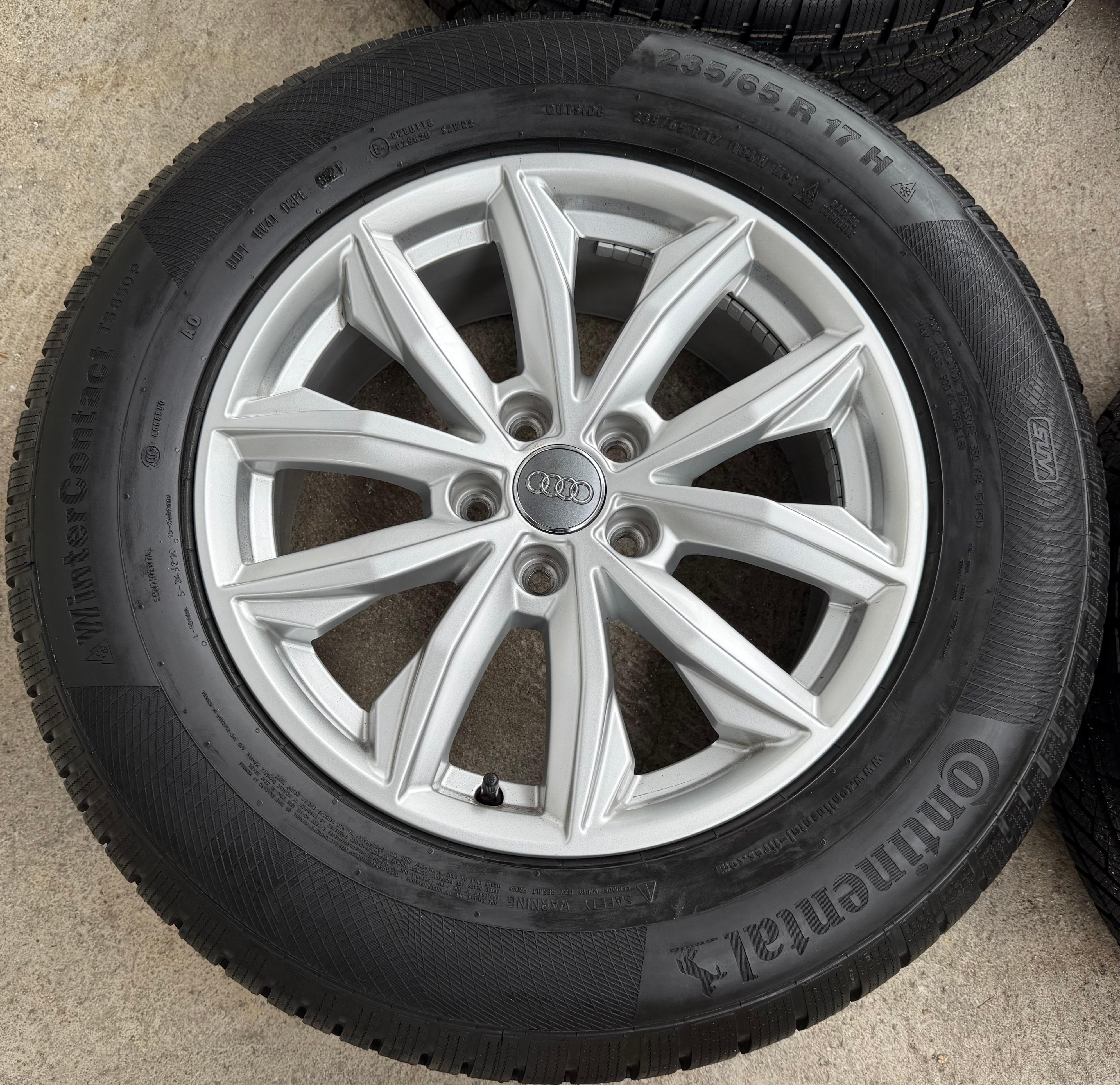 4 Original 17" Alu Winterräder Audi Q5 FY 80A601025J 7x17 ET34 235/65R17 104H TOP