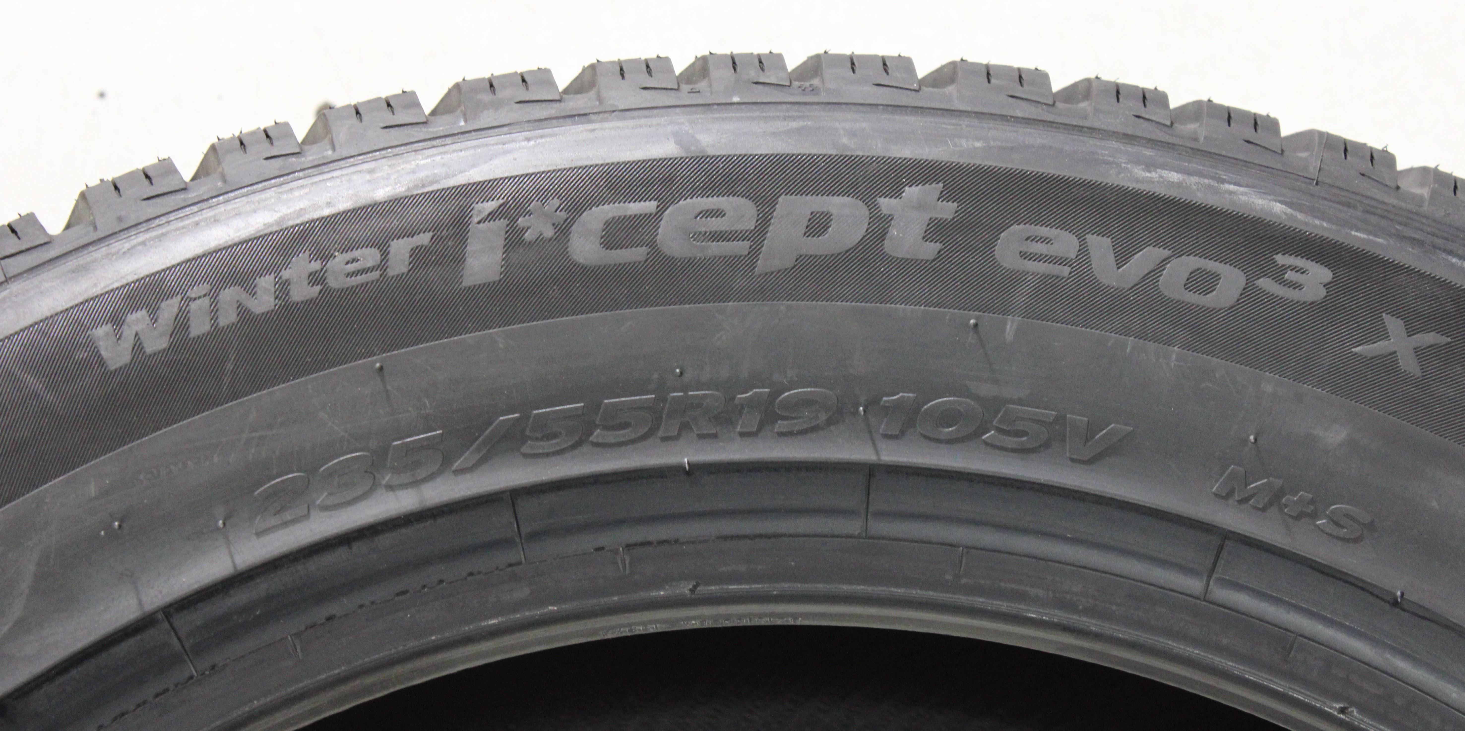 4 x 235/55R19 105V Winterreifen Hankook Winter I*Cept Evo 3 X Volles Profil 2021