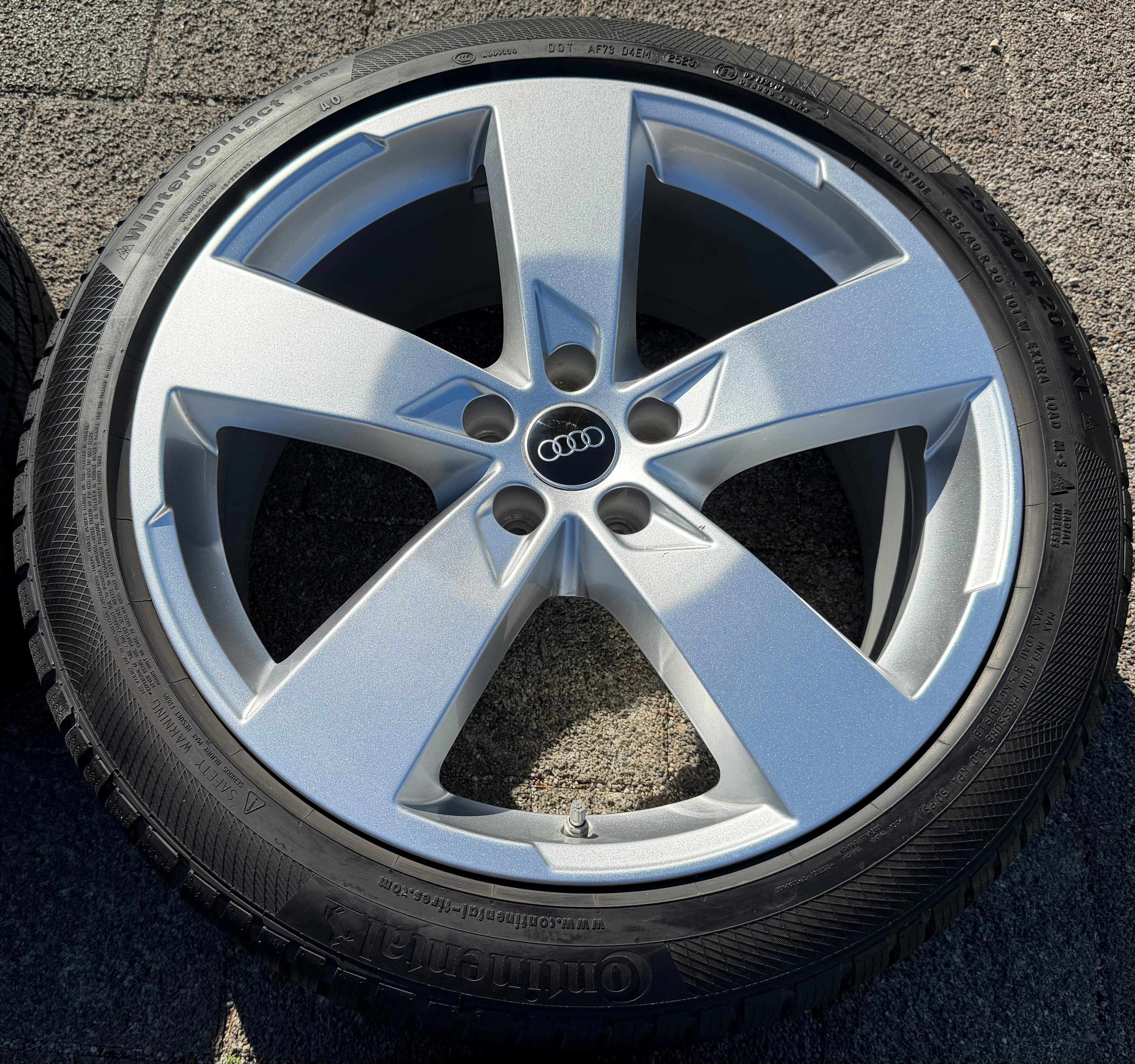 4 Original 20" Alu Winterräder Audi A6 S6 C8 F2 4K0601025K 2022 255/40R20 101W Continental