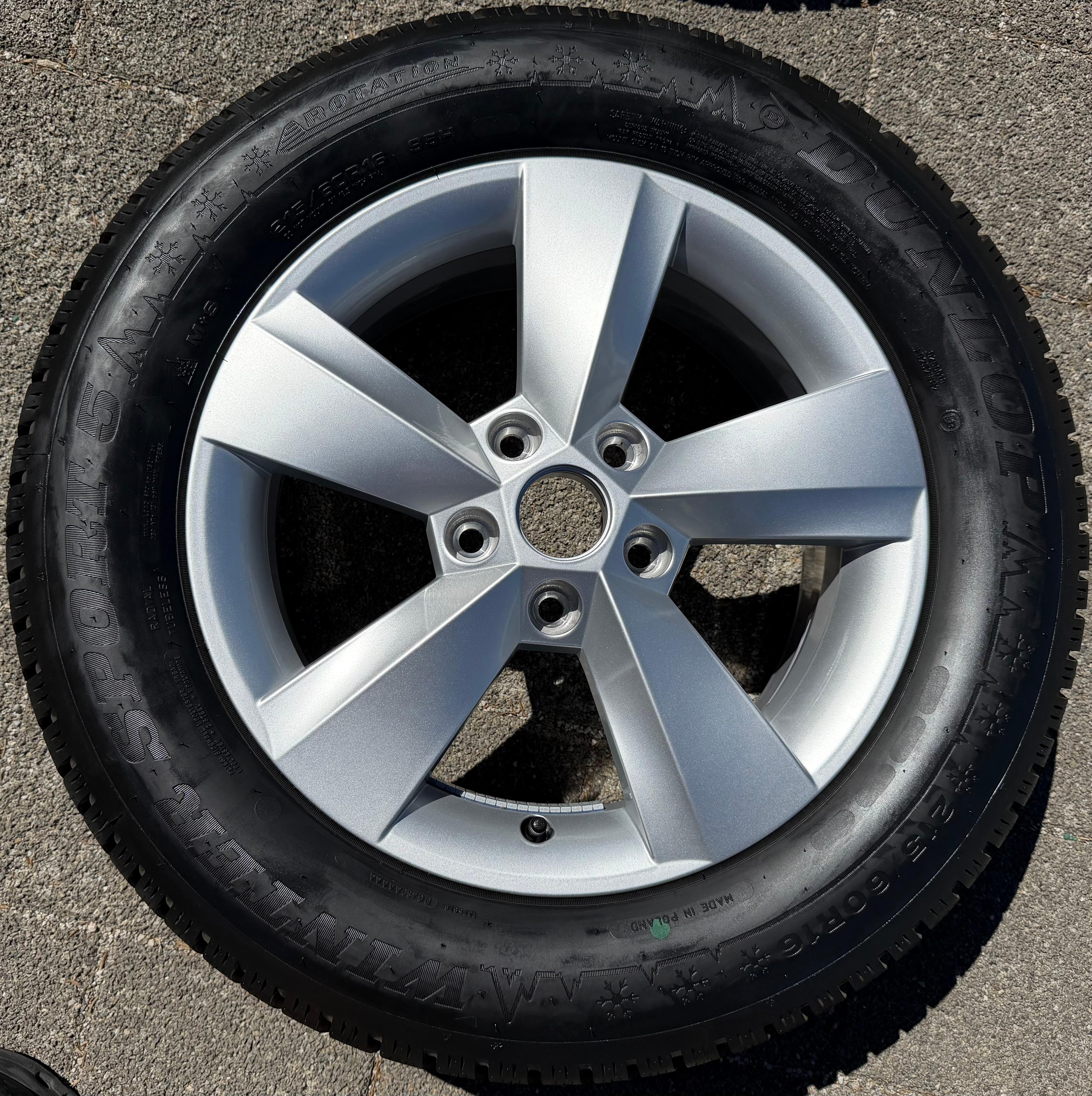 1 X ORIGINAL 16" ALUFELGE SKODA KAROQ 57A601025S-T 6x16 ET43 SILBER FREIHAUS