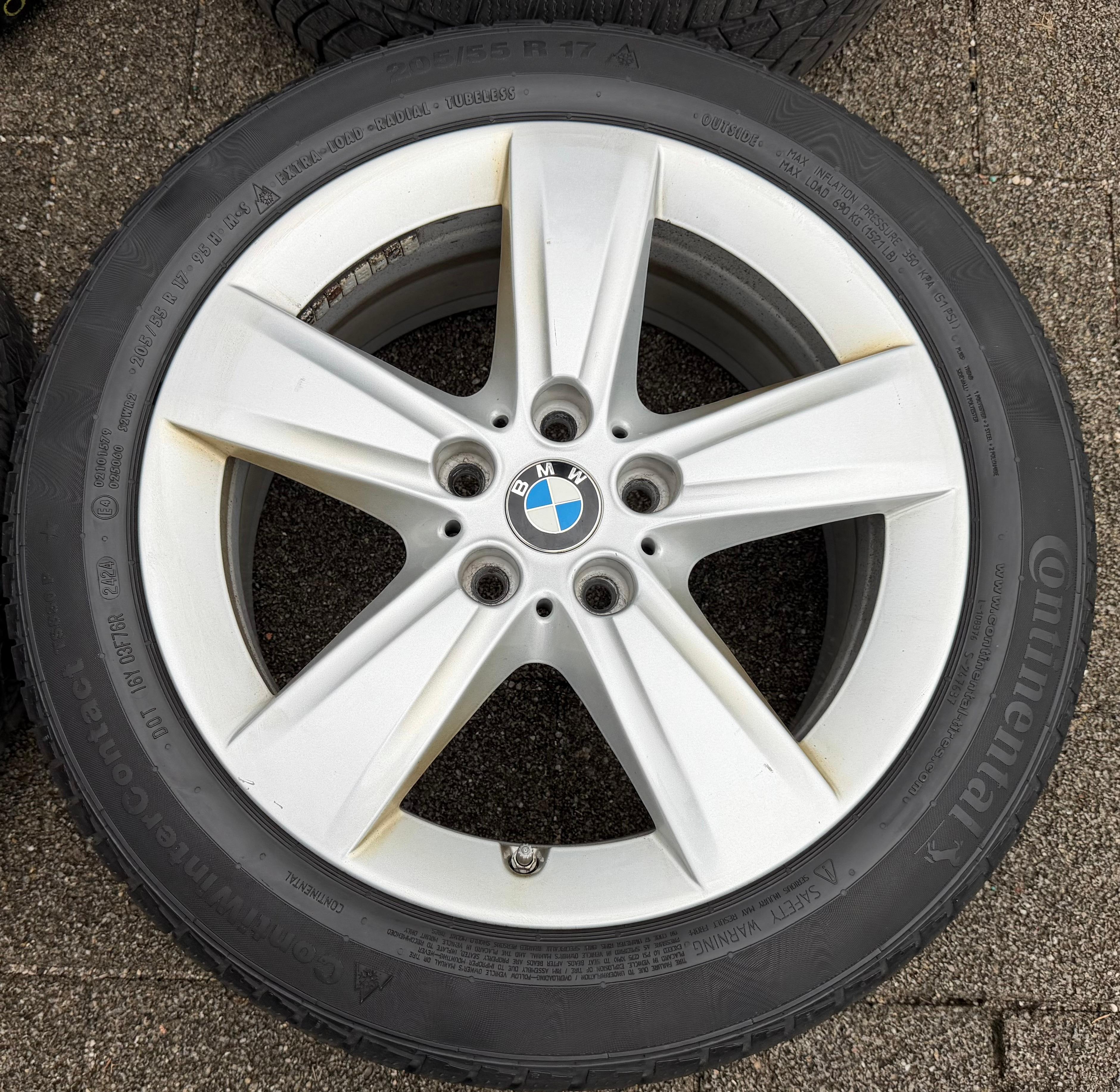 4 RUEDAS DE INVIERNO ORIGINALES DE ALEACIÓN DE 17" PARA BMW SERIE 2 ACTIVE TOURER F45 GRAND TOURER F46 6855087 NUEVAS, ENVÍO GRATUITO