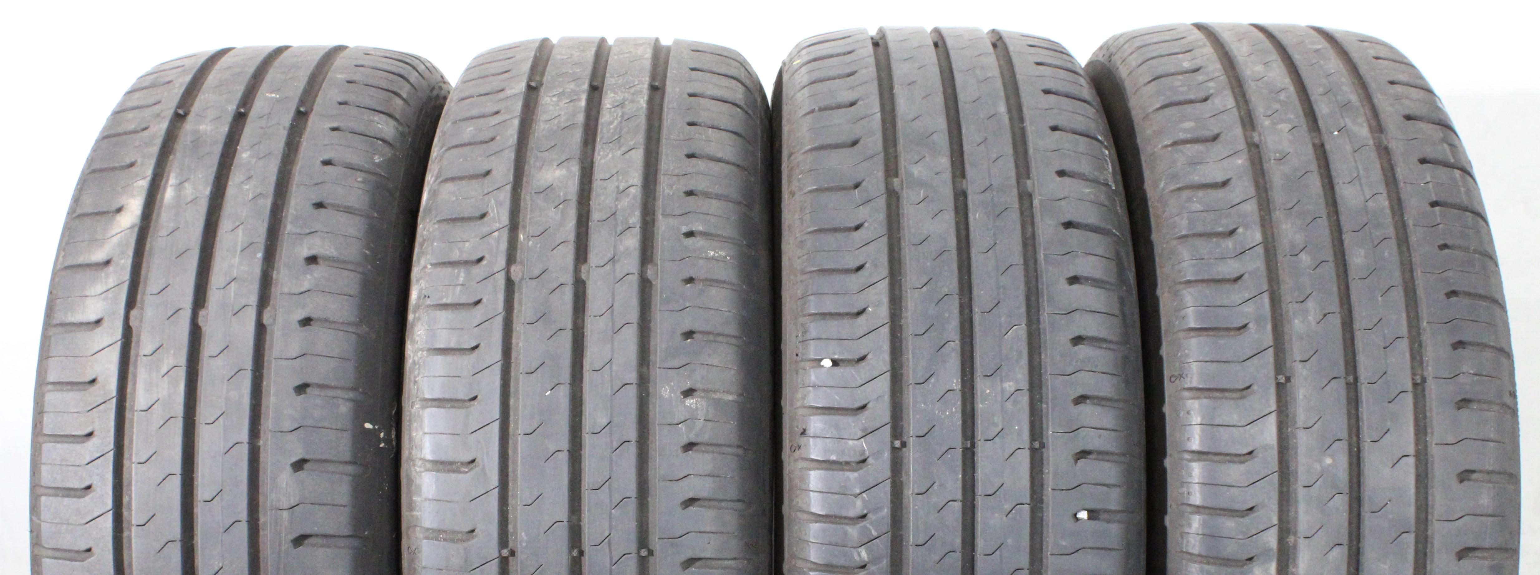 4 neumáticos de verano Continental Eco Contact 5, 185/55R15 86H, 2x4-4,5 mm/2x5-5,5 mm, 2018 XL
