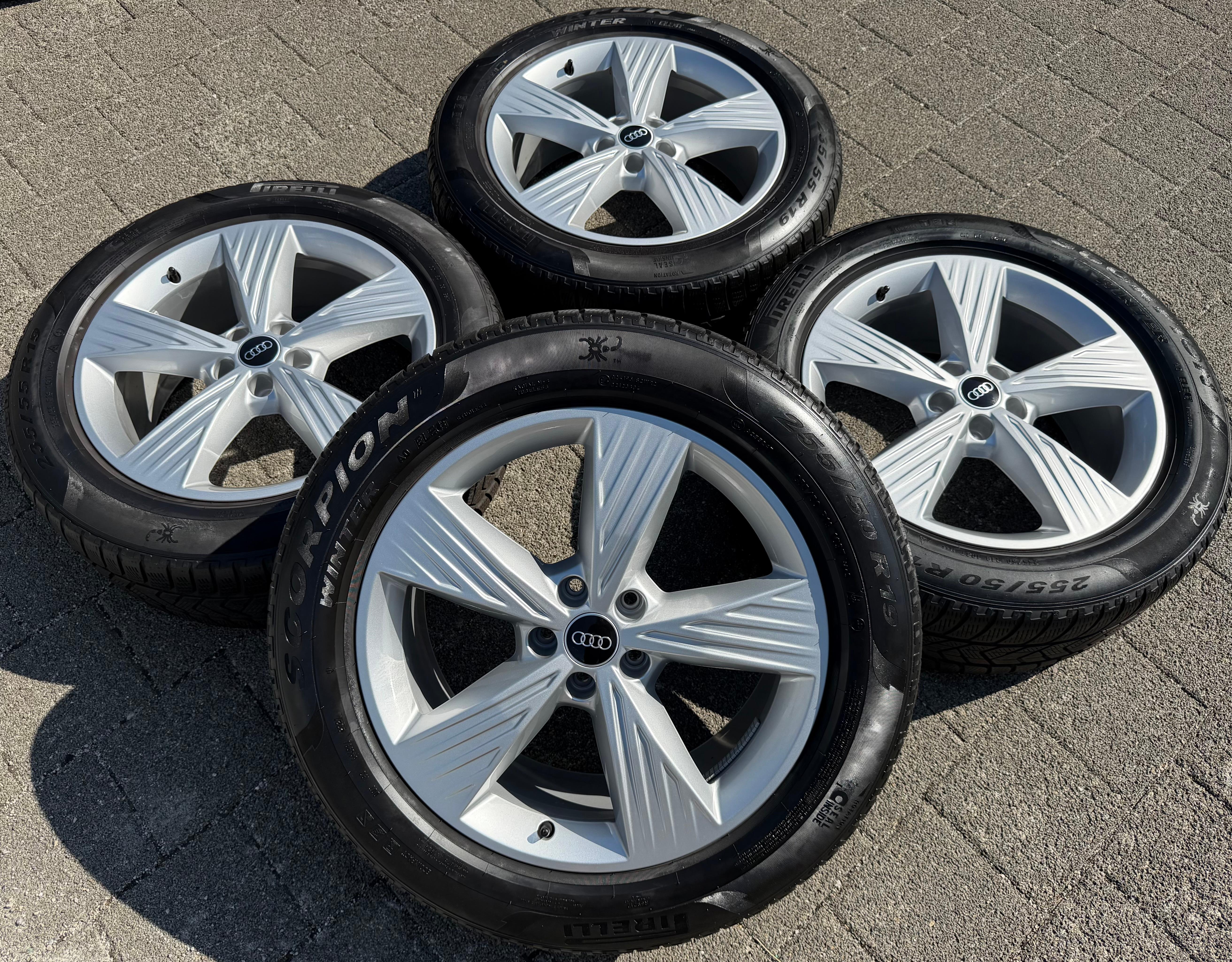 4 llantas de aluminio originales de invierno de 19" para Audi Q4 e-tron 235/55R19 101T 255/50R19 103T TOP