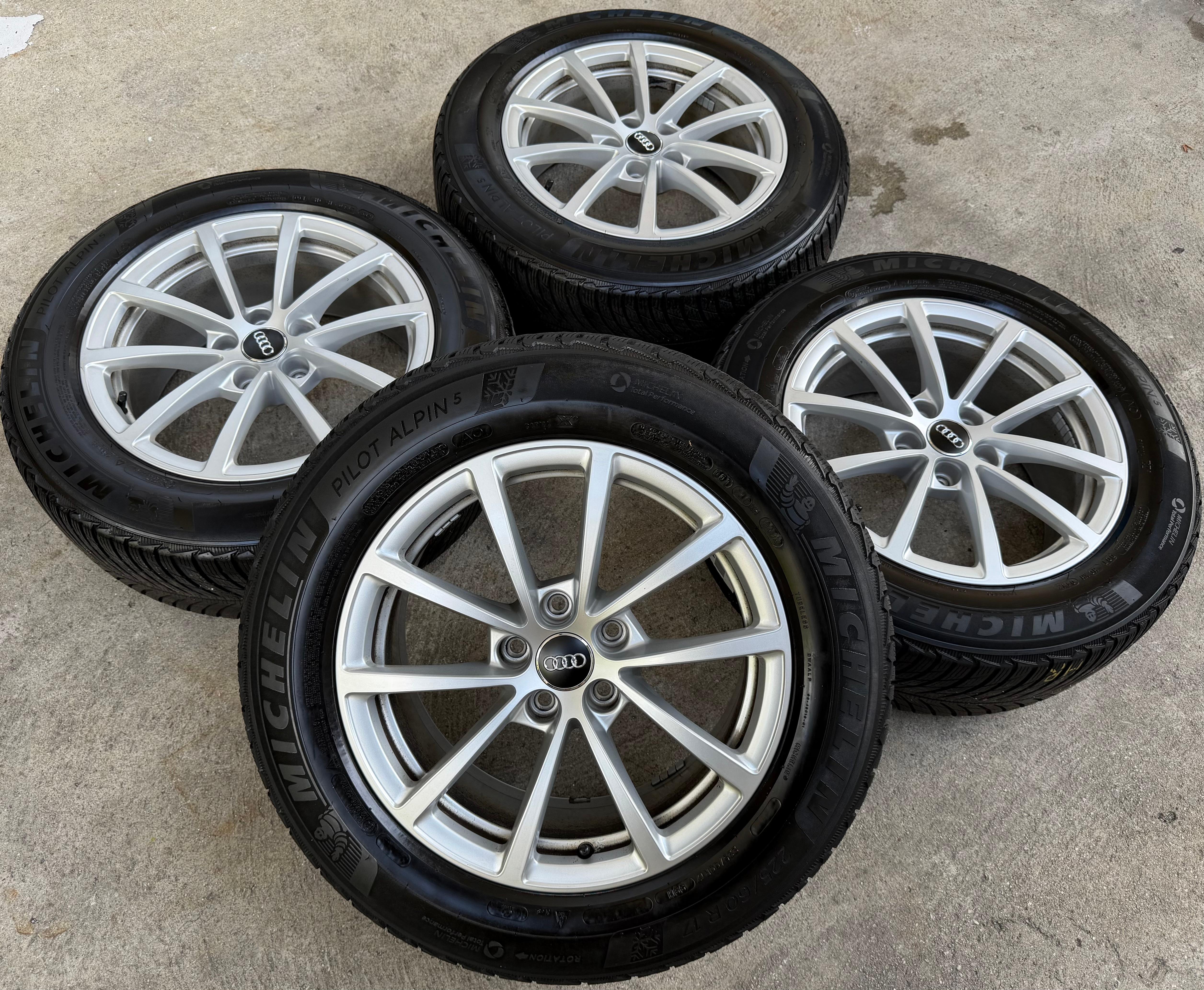 4 Original 17" Alu Winterräder Audi A6 4K C8 F2 225/60R17 99H 4K0601025 Michelin