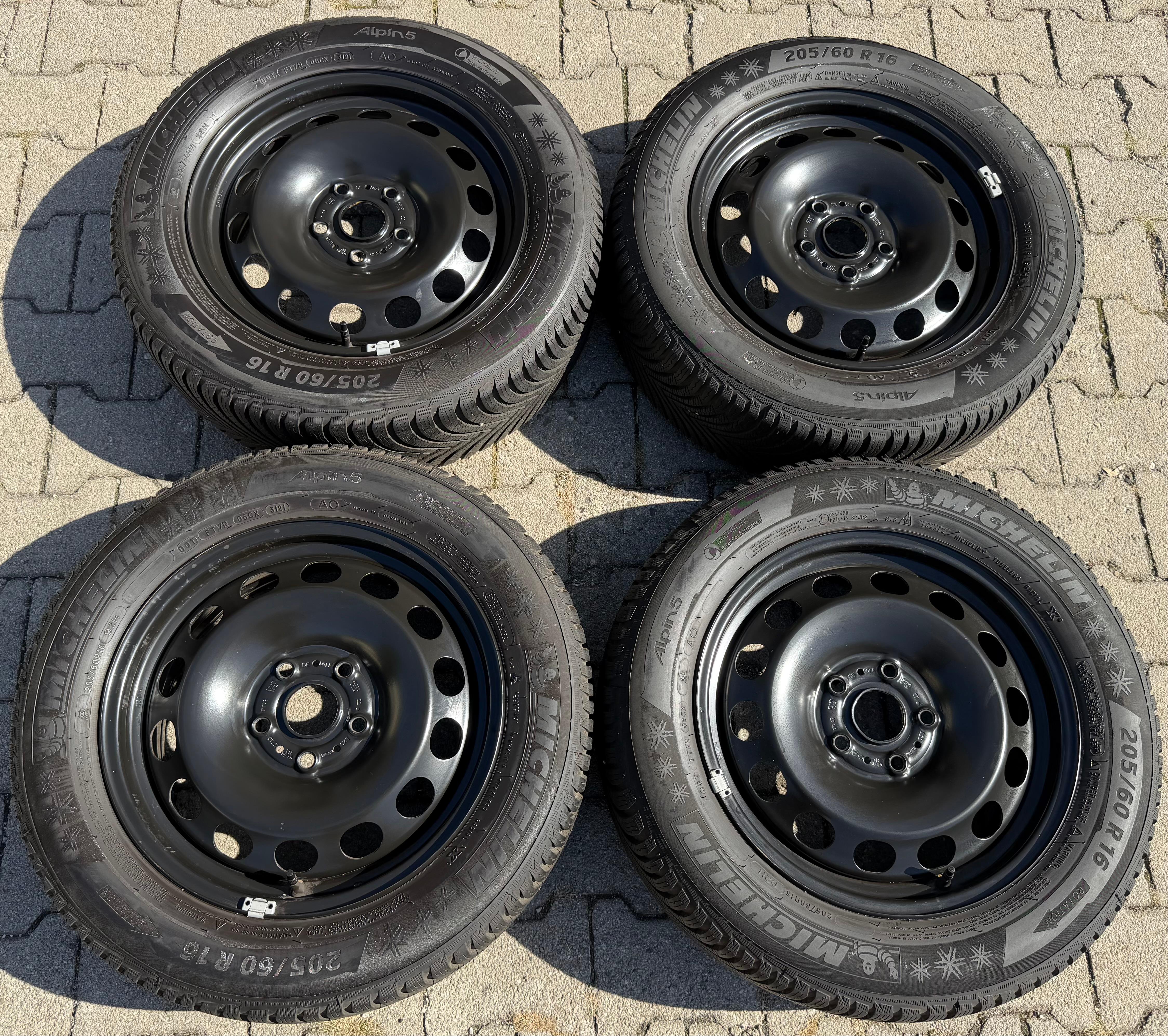 4 Winterräder Audi Q2 GA VW T-ROC A11 205/60R16 92H Michelin Alpin 5 Winterreifen
